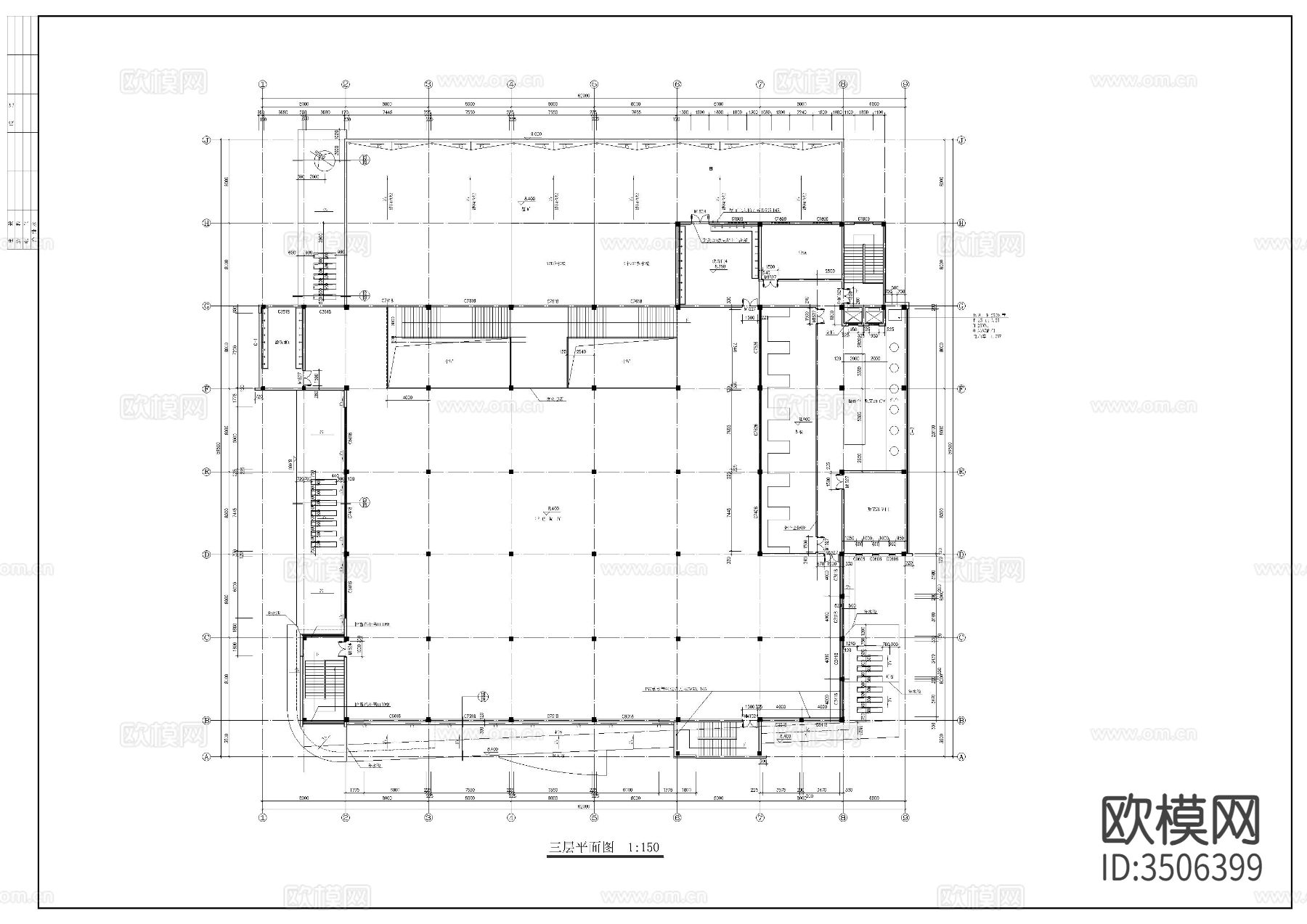 学校食堂施工图下载（渲染图4）