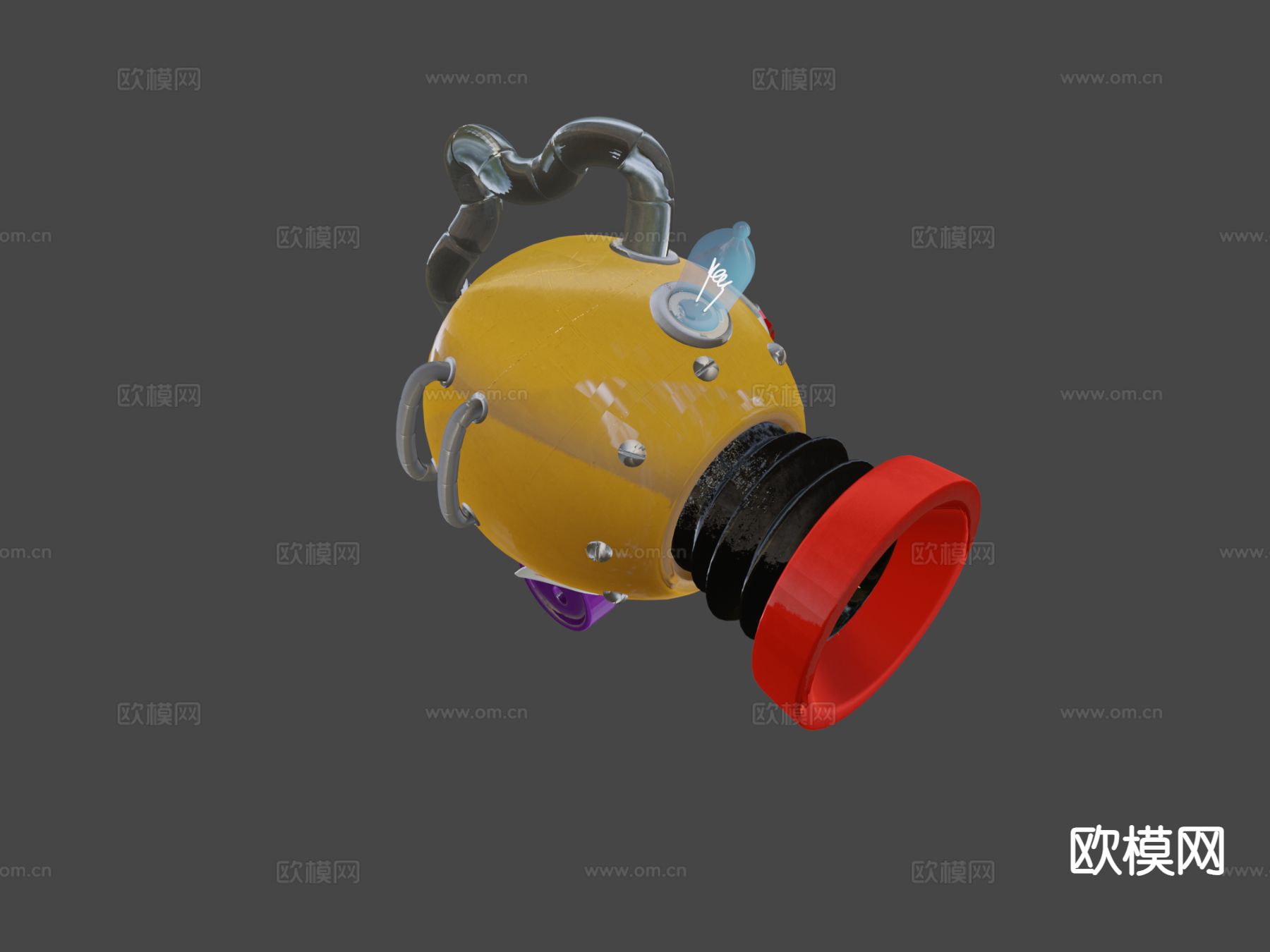 卡通武器 杀手小丑3d模型下载（渲染图7）