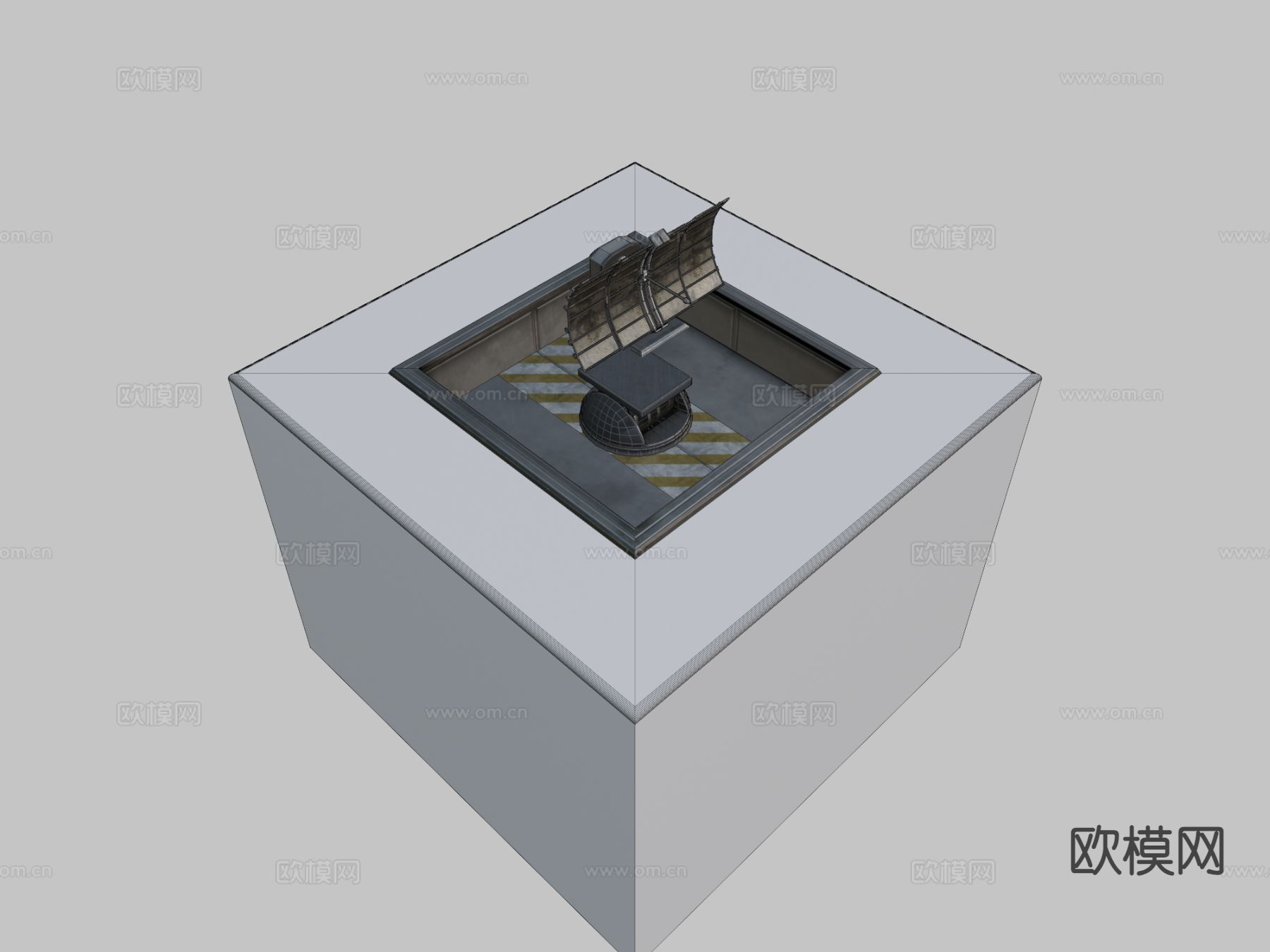 未来雷达塔3d模型下载（渲染图7）