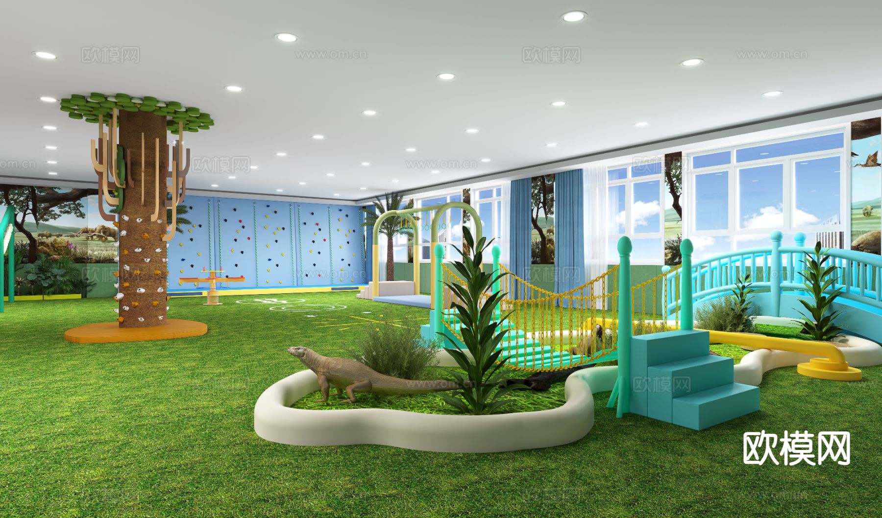 宠物店 宠物活动室3d模型下载（渲染图1）