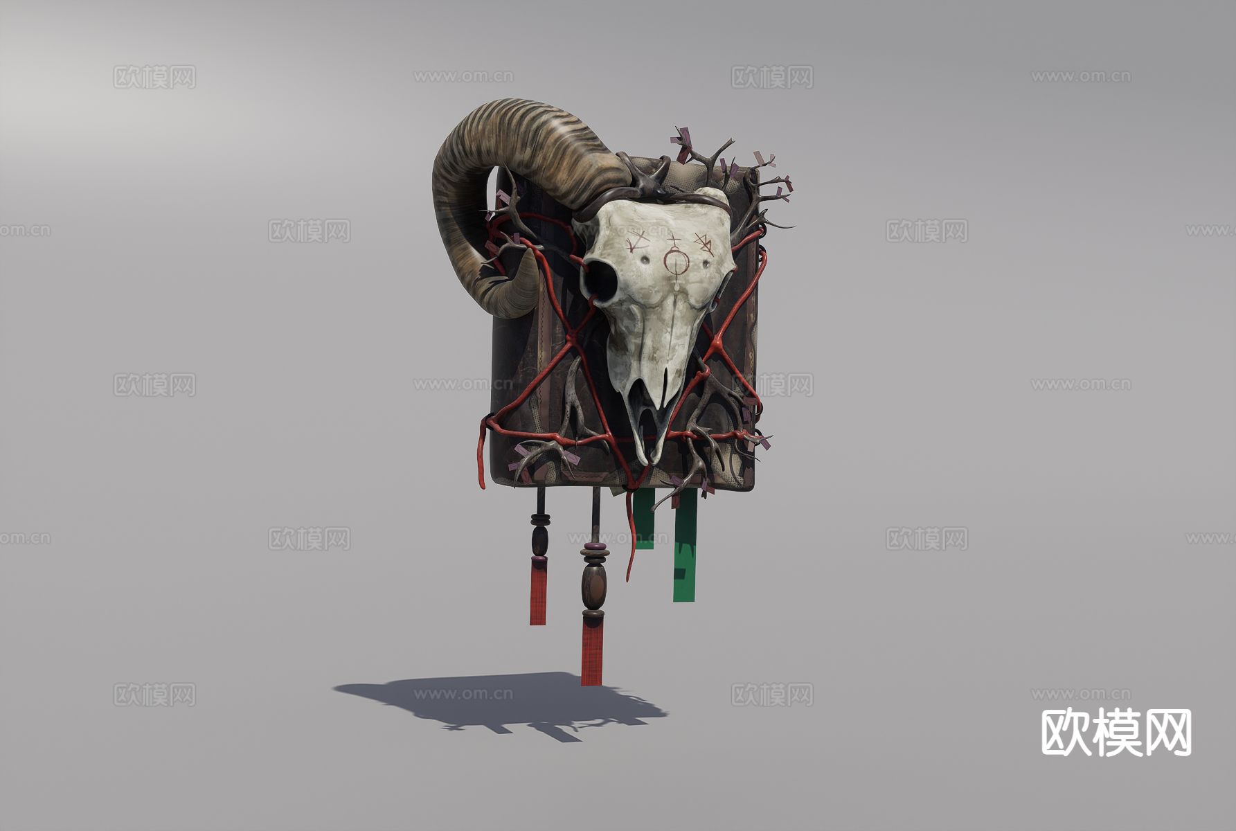 动漫巫术书3d模型下载（渲染图3）