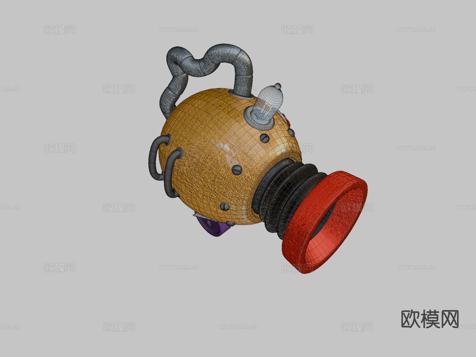 卡通武器 杀手小丑3d模型下载（渲染图4）