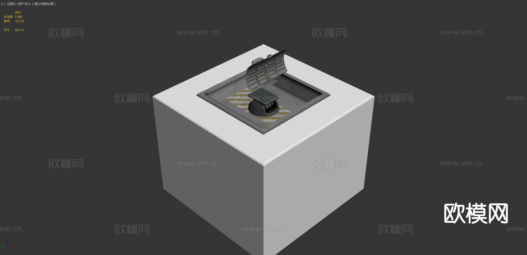 未来雷达塔3d模型下载（渲染图6）