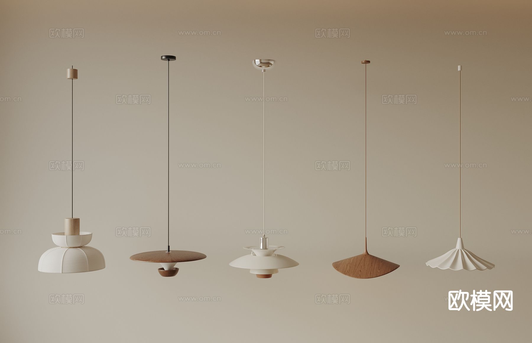 中古风吊灯3d模型下载