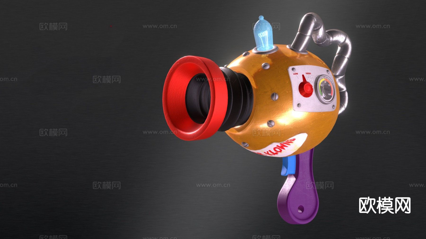 卡通武器 杀手小丑3d模型下载（渲染图1）