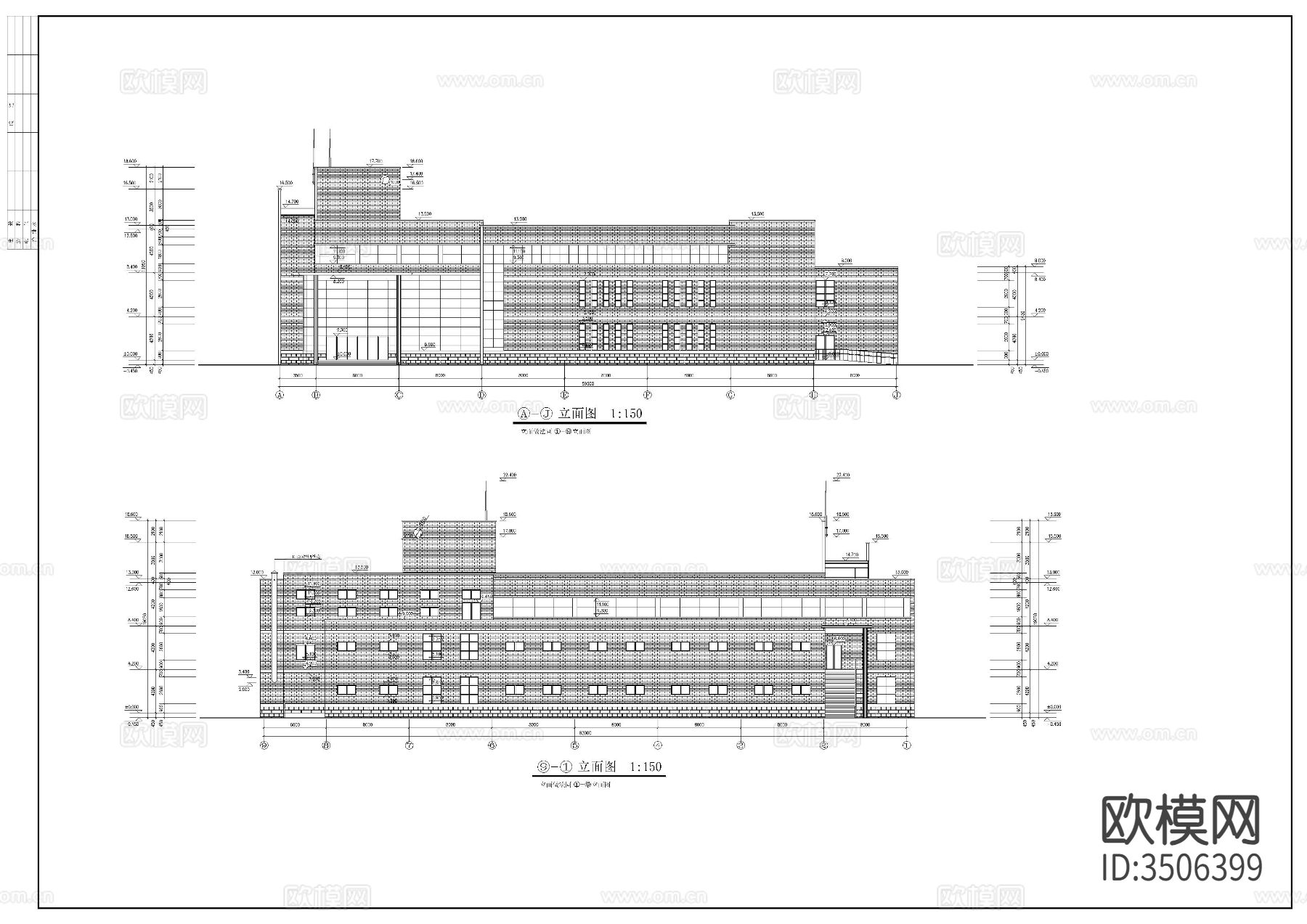 学校食堂施工图下载（渲染图10）