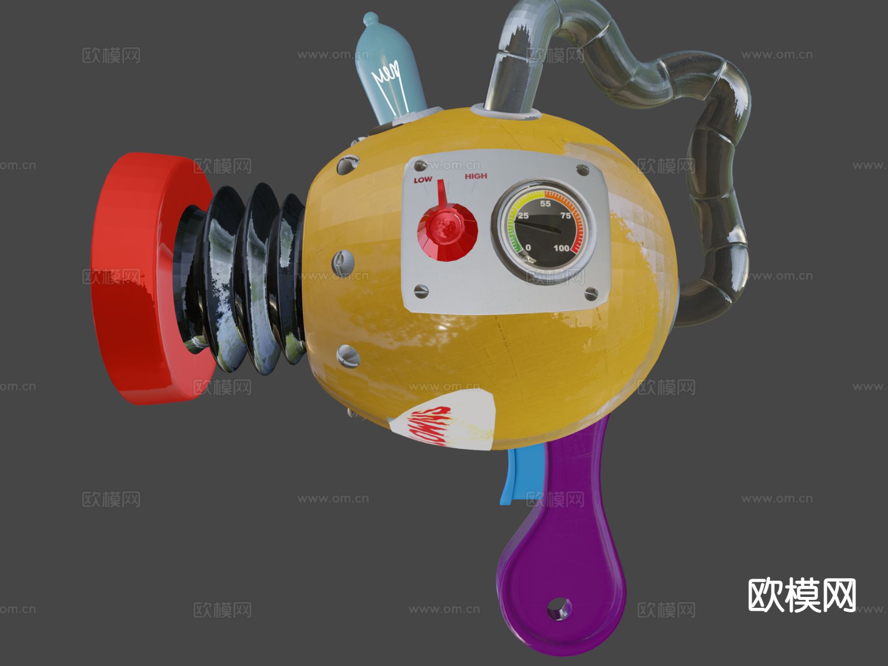 卡通武器 杀手小丑3d模型下载（渲染图9）