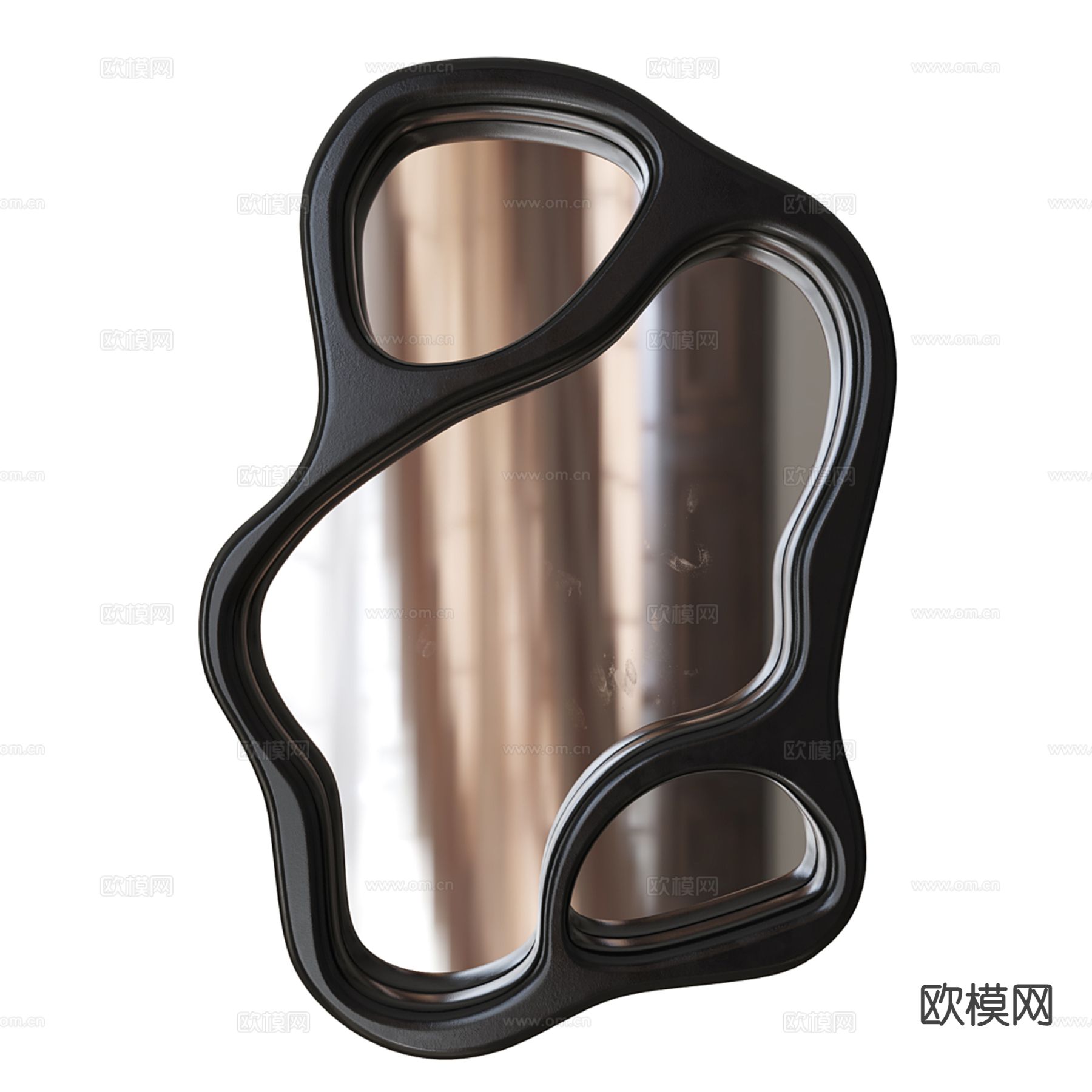 异形装饰镜 镜子su模型下载（渲染图2）