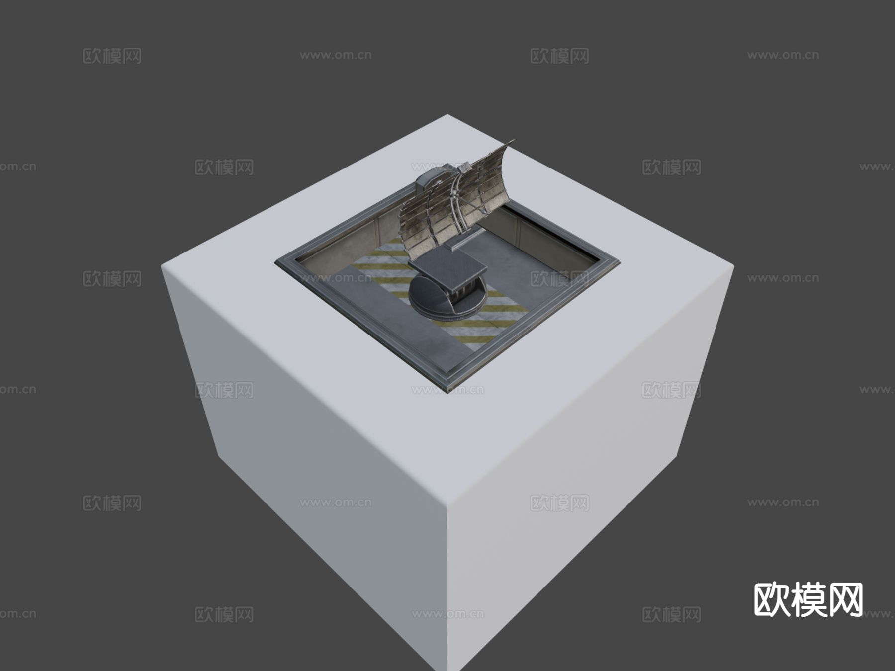 未来雷达塔3d模型下载（渲染图9）