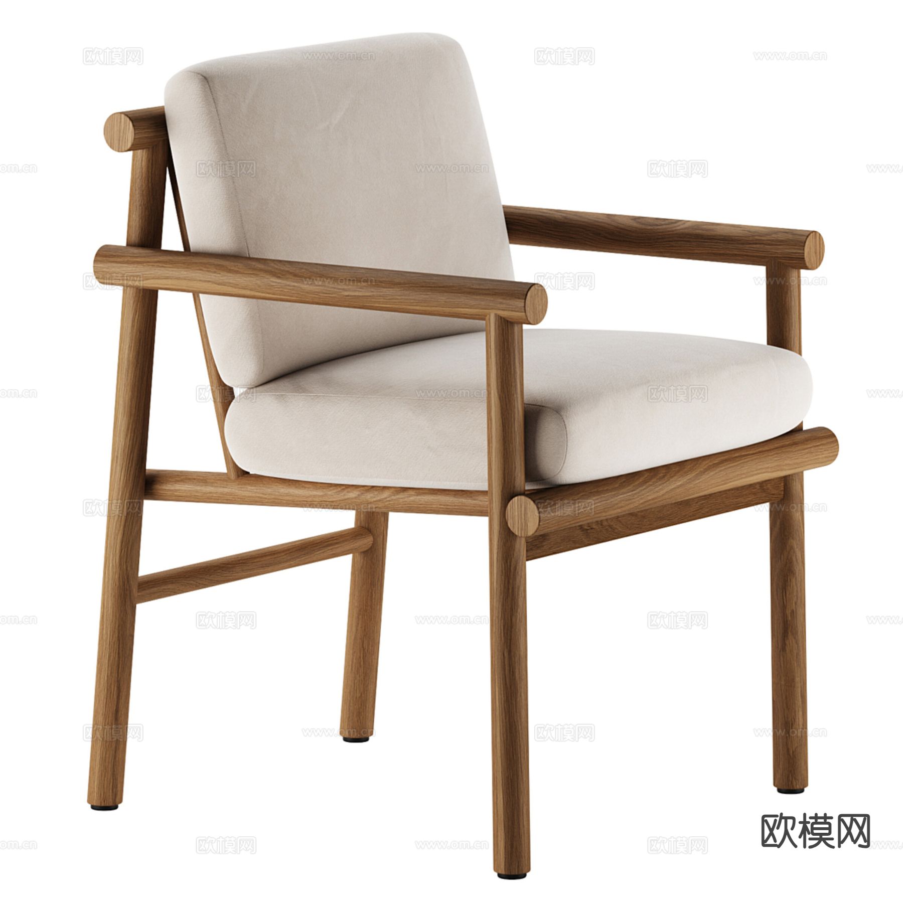 简约休闲椅3d模型下载