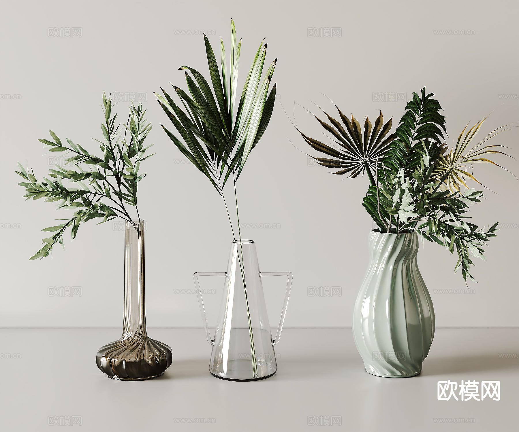 现代花瓶 花艺su模型下载（渲染图2）