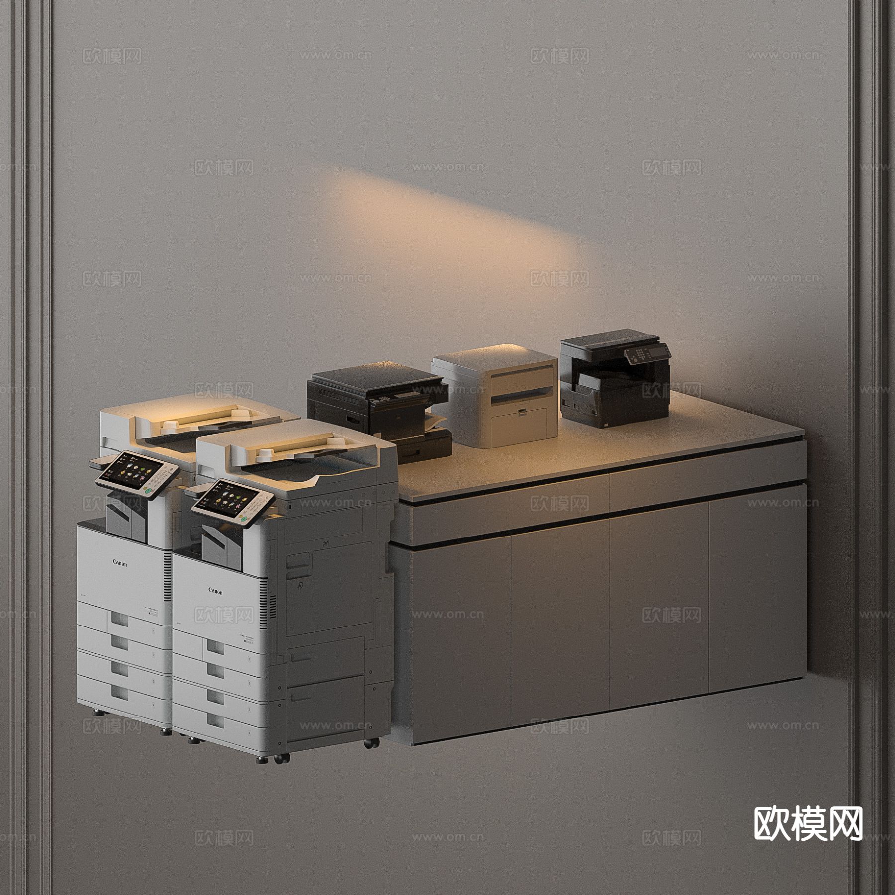 打印机su模型下载（渲染图2）