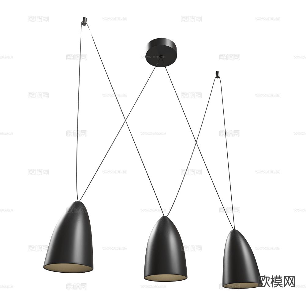 Maxlight 工业风吊灯3d模型下载