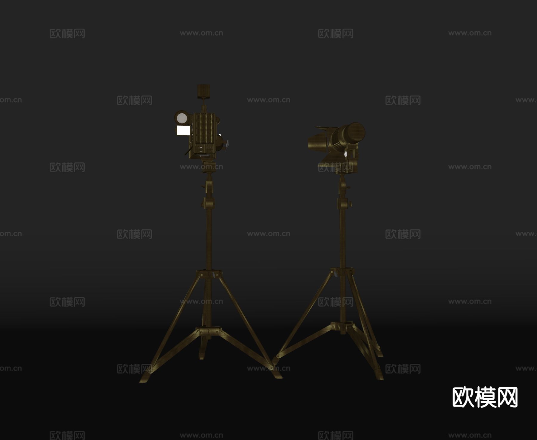 现代照相机 摄像机su模型下载（渲染图1）