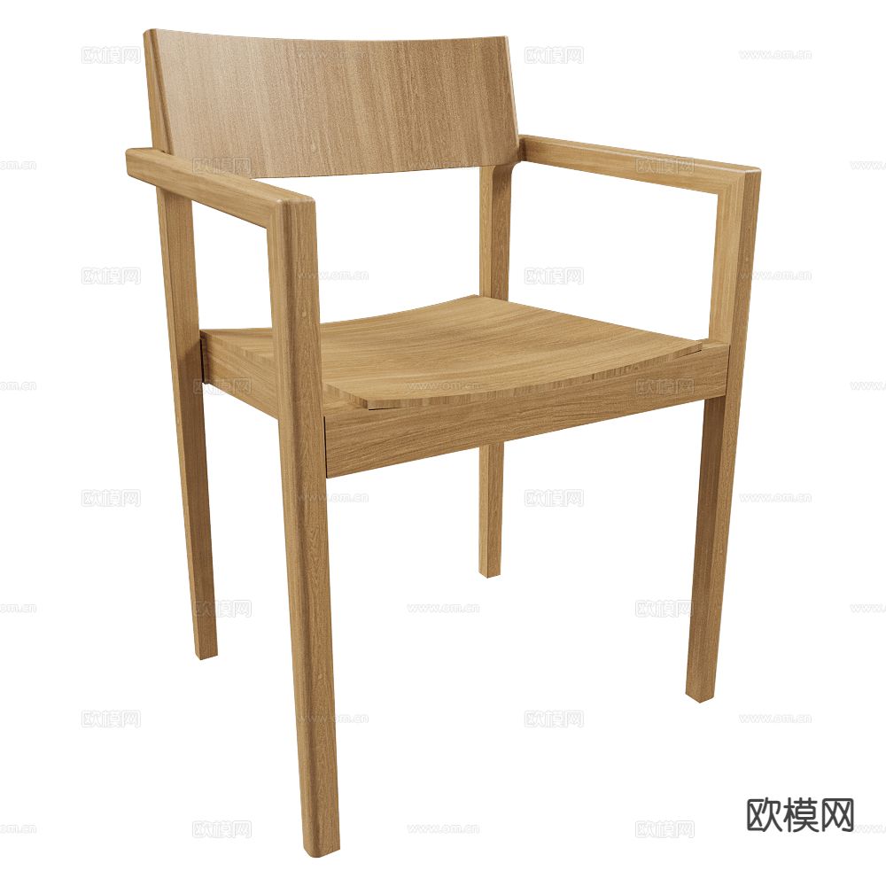Inno 北欧扶手椅 椅子 餐椅3d模型下载