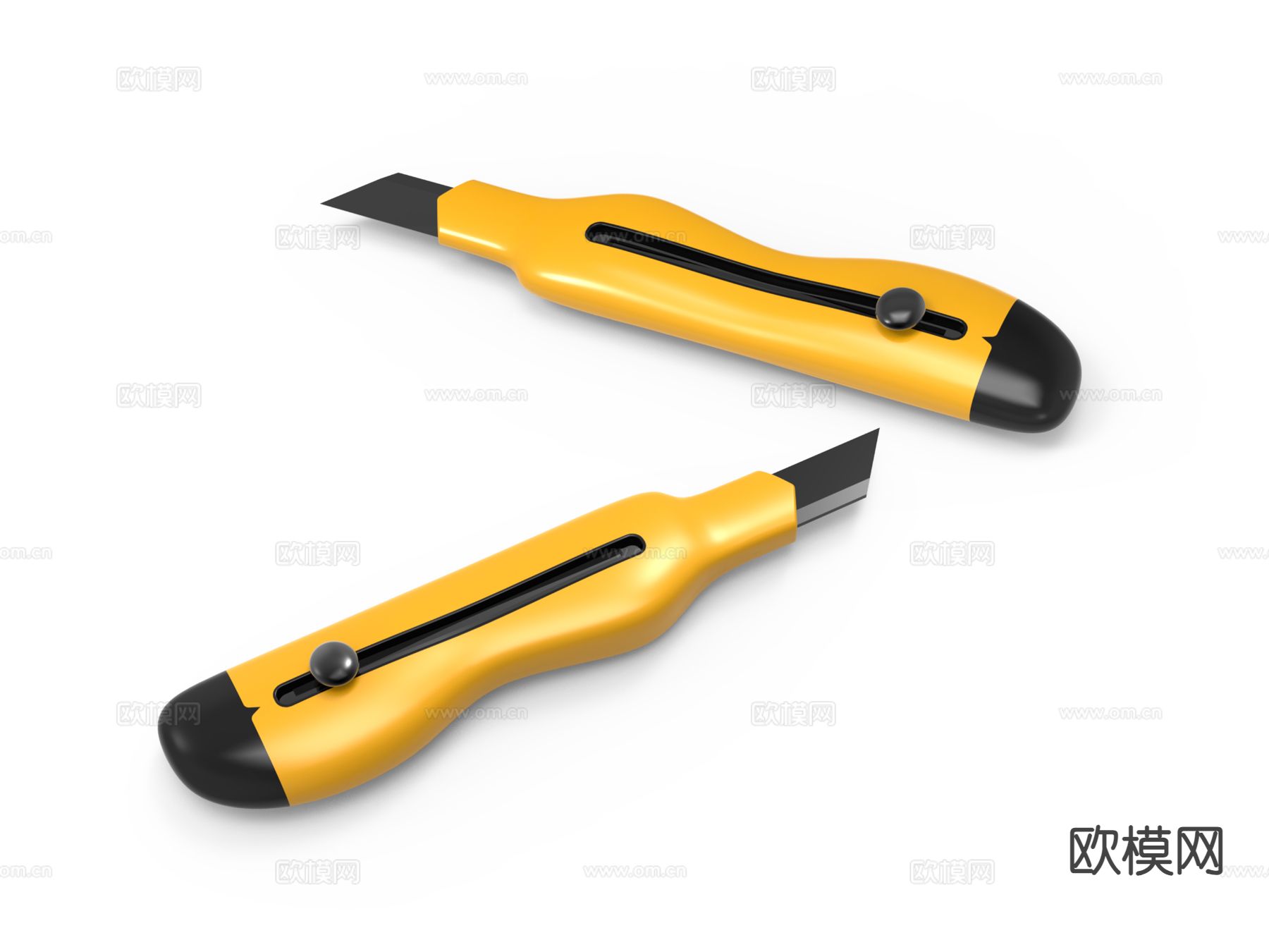 办公用品 美工刀su模型下载（渲染图2）