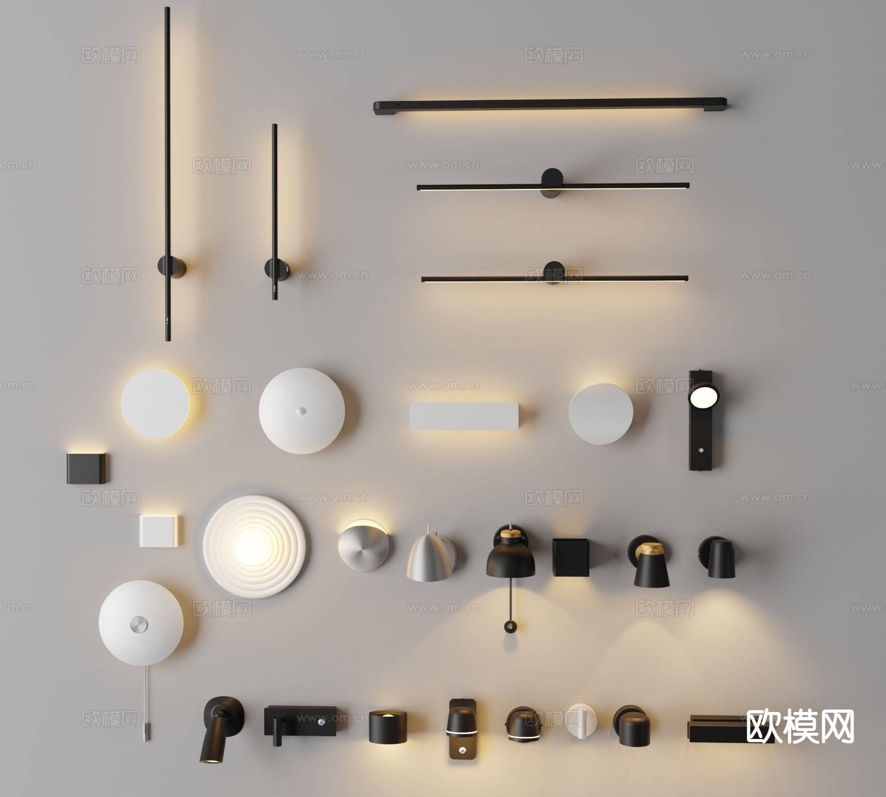 壁灯 墙灯 过道灯 夜灯3d模型下载