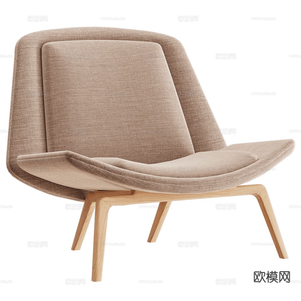 Milani 意式椅子 休闲椅3d模型下载