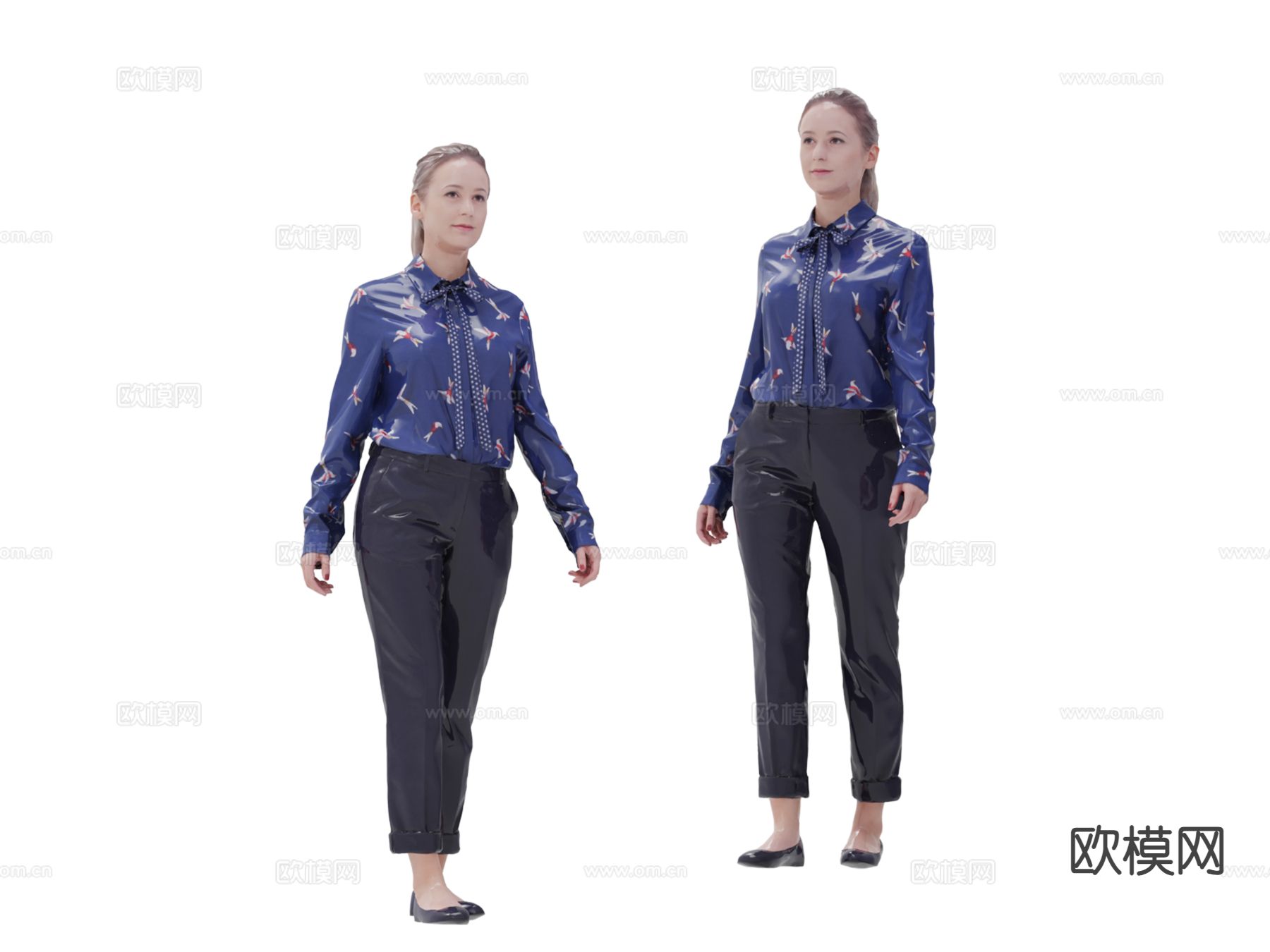 人物 女人3d模型下载