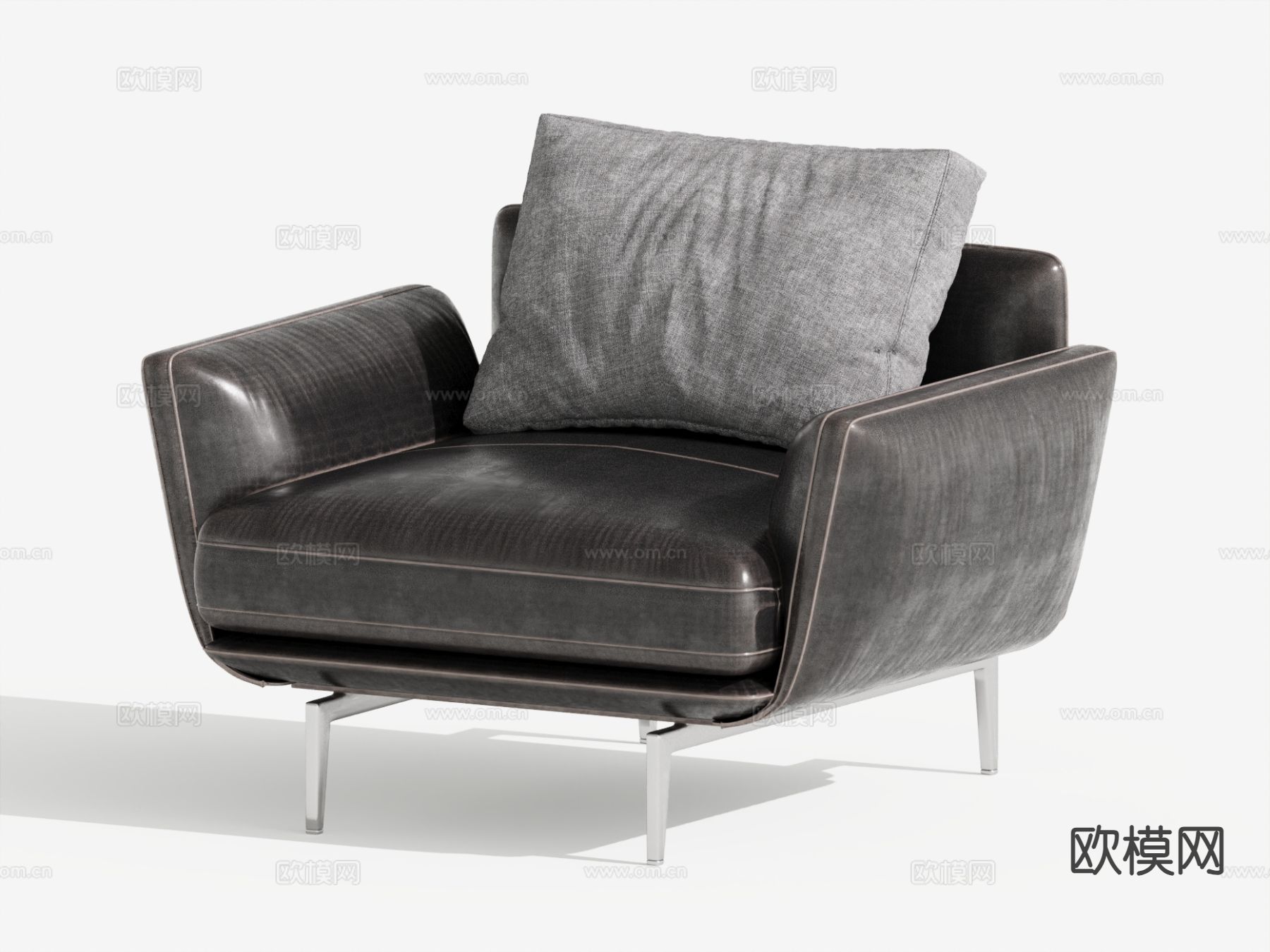 现代休闲椅su模型下载（渲染图2）