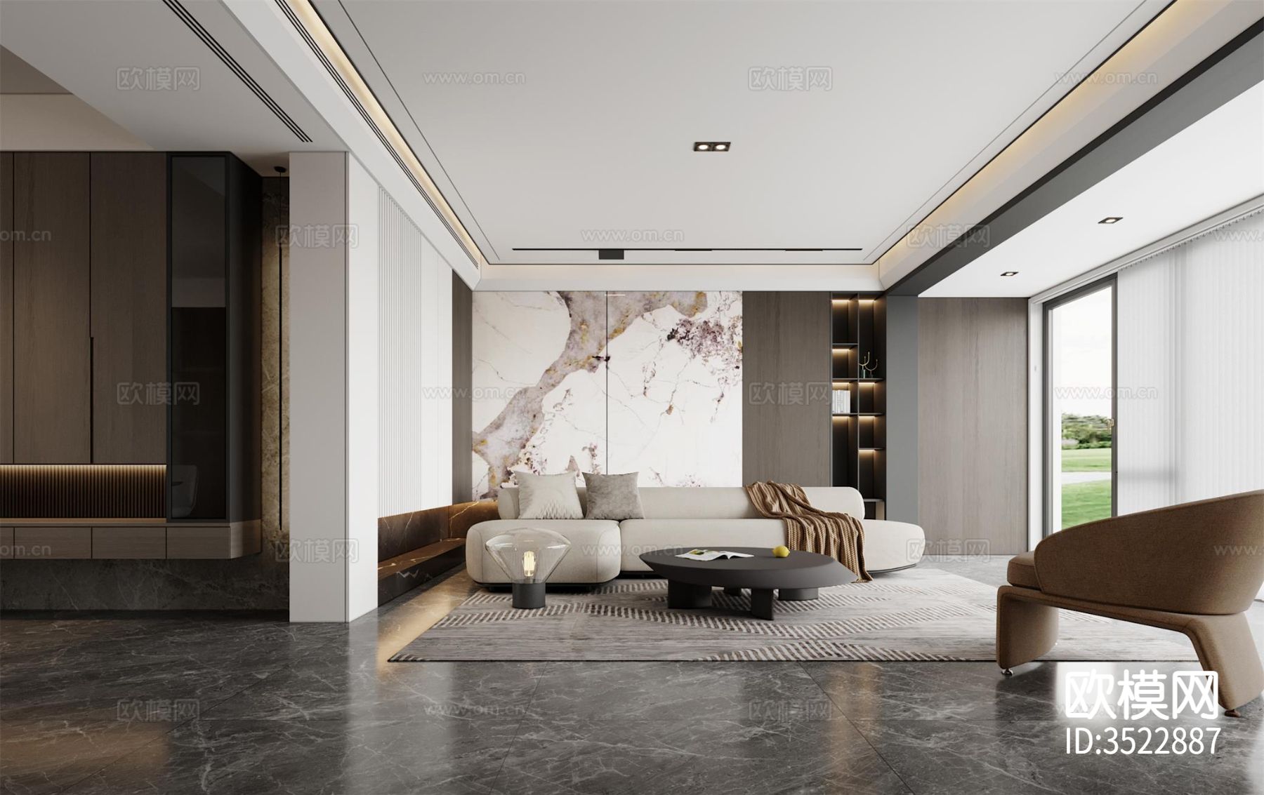 融创越州府156户样板间下载（渲染图8）