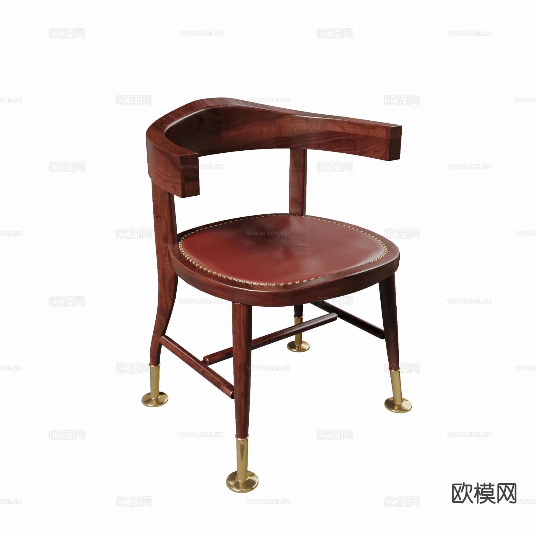 美式椅子 休闲椅3d模型下载