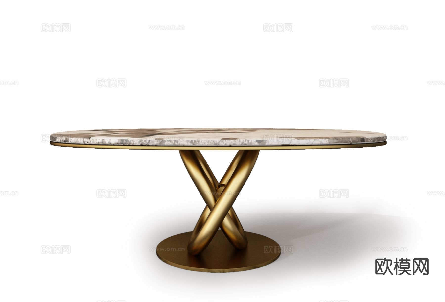 Minotti 米洛提 圆桌 餐桌3d模型下载