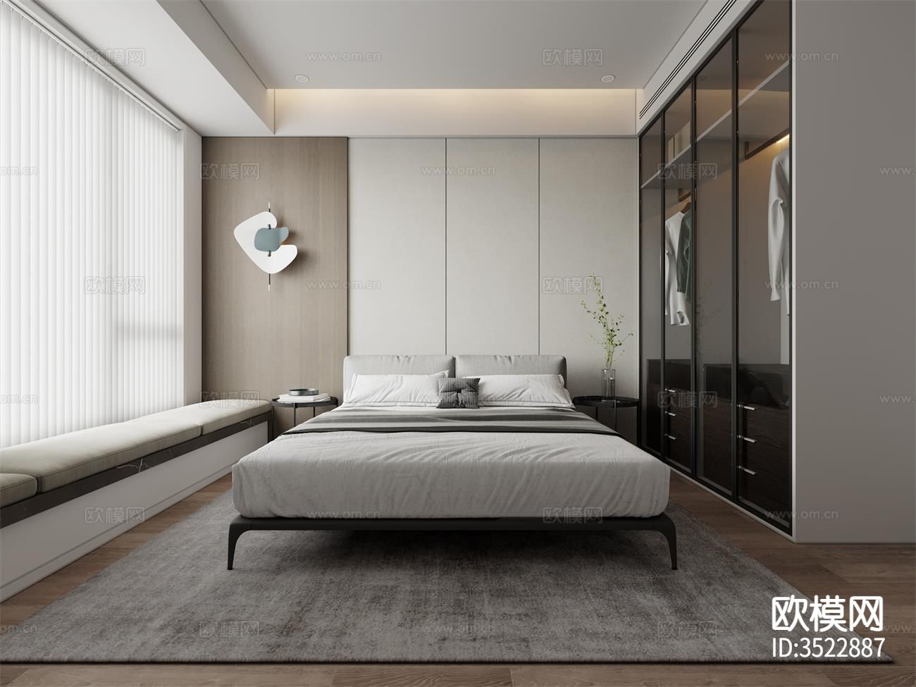 融创越州府156户样板间下载（渲染图9）