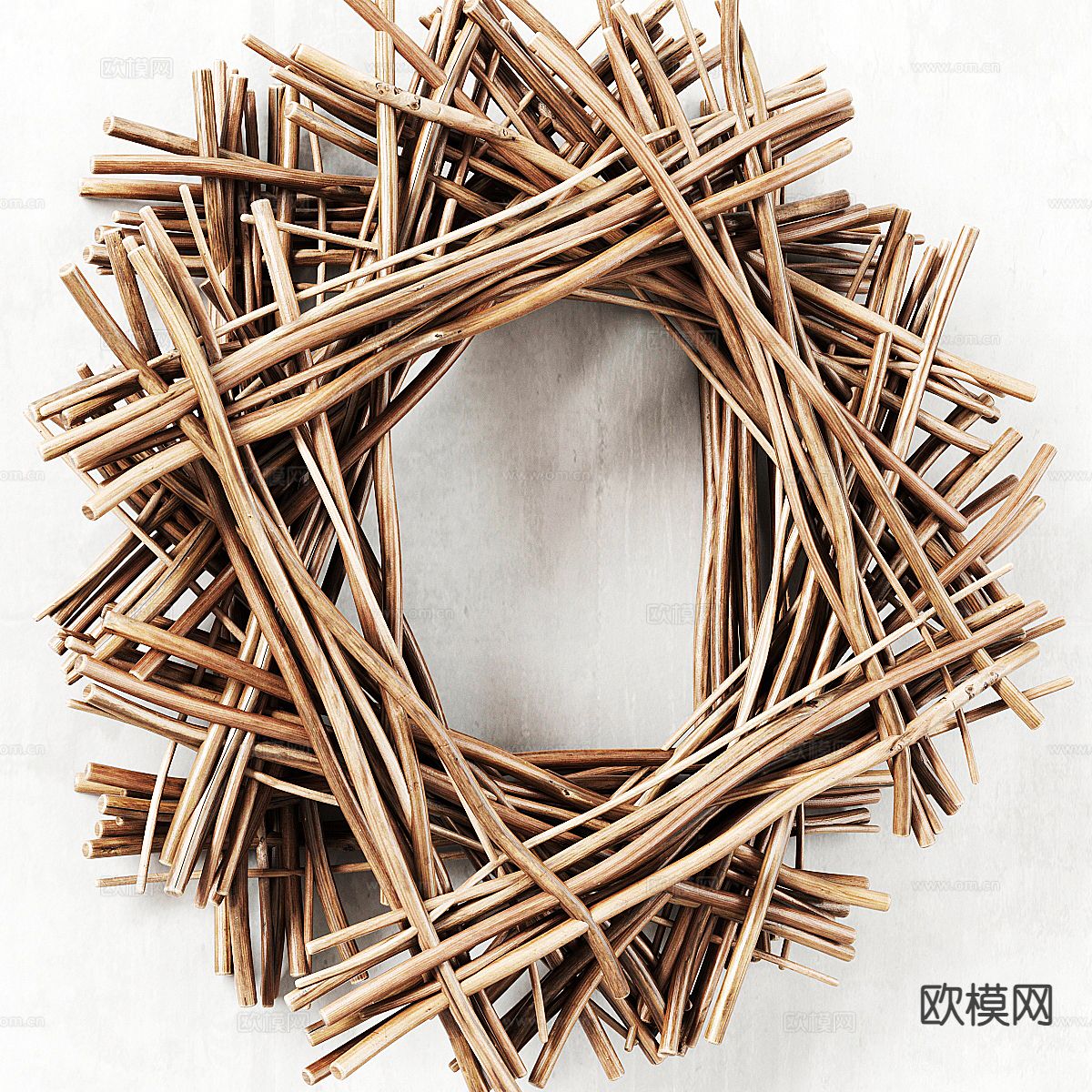 原木风木篱笆 围栏 隔断 护栏 墙饰3d模型下载（渲染图2）