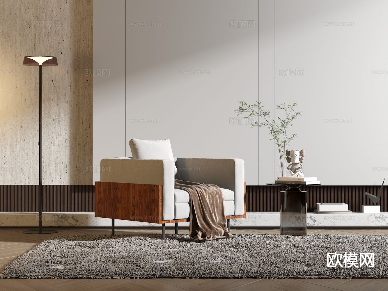 现代单人沙发 沙发椅3d模型下载