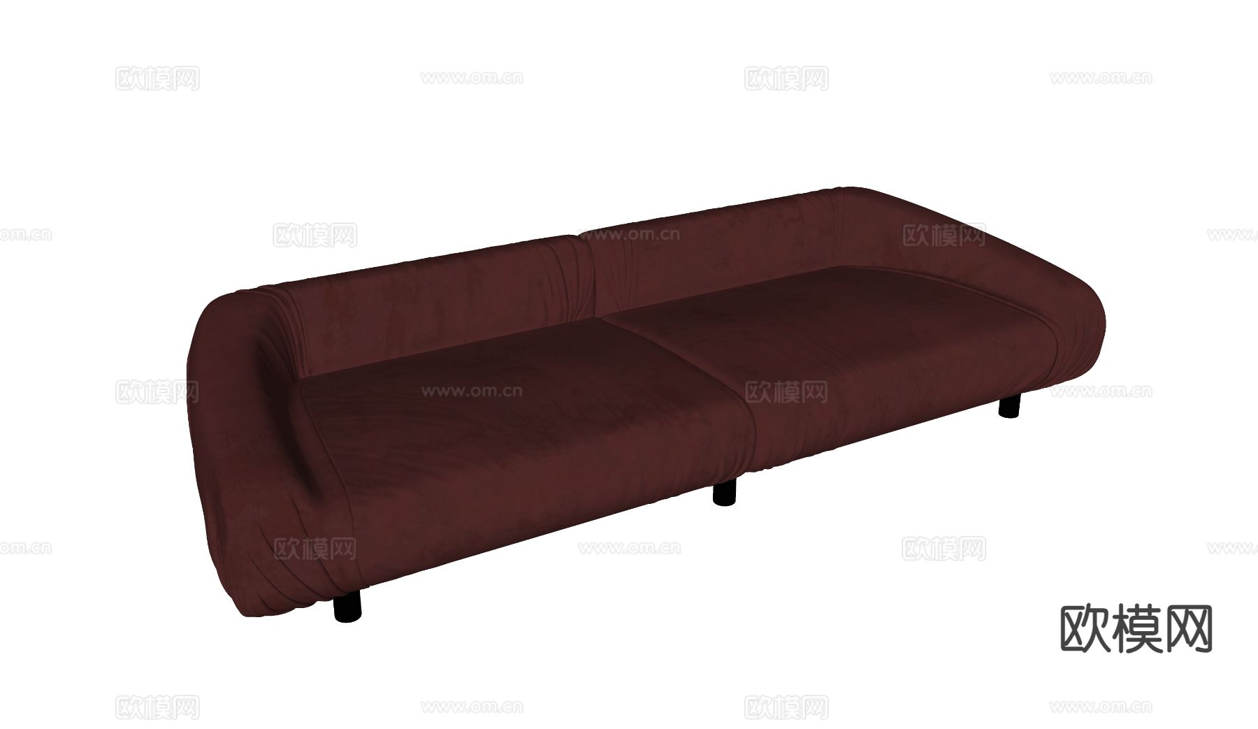 Baxter 现代多人沙发su模型下载（渲染图1）