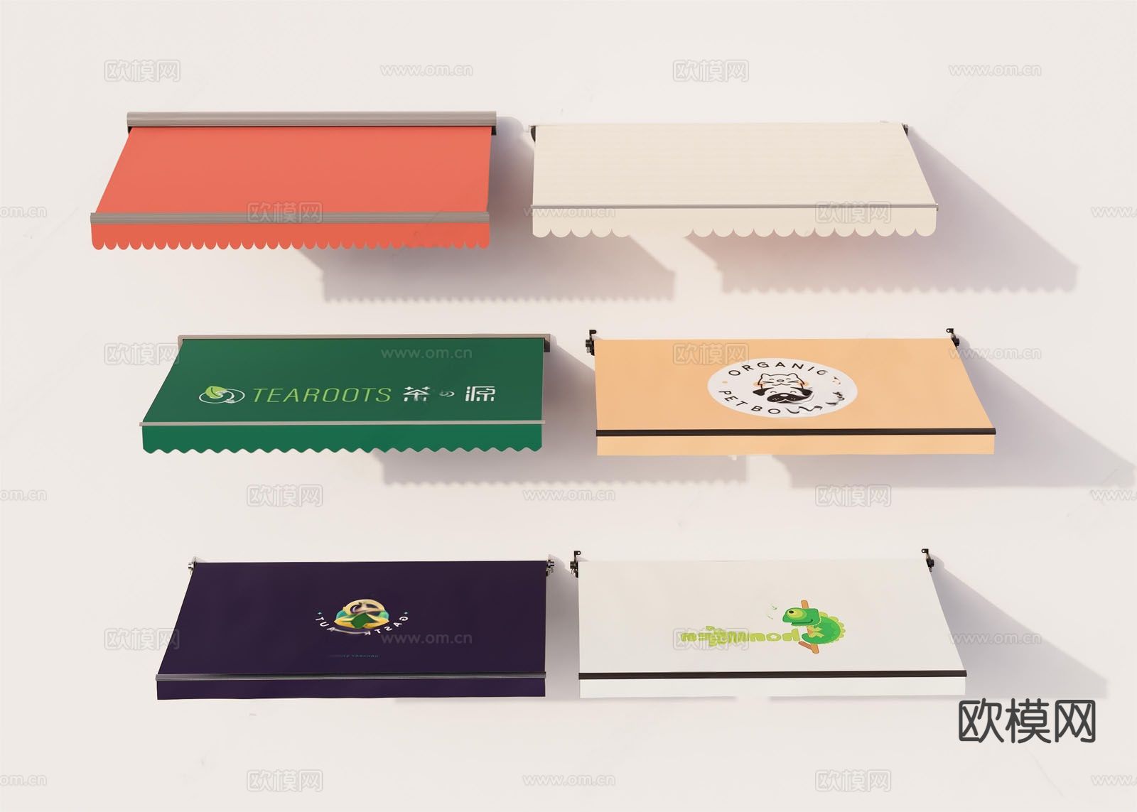 户外雨棚 遮阳棚3d模型下载（渲染图1）