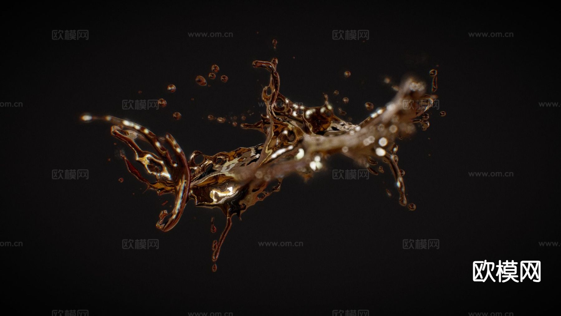 水花 浪花 水滴3d模型下载