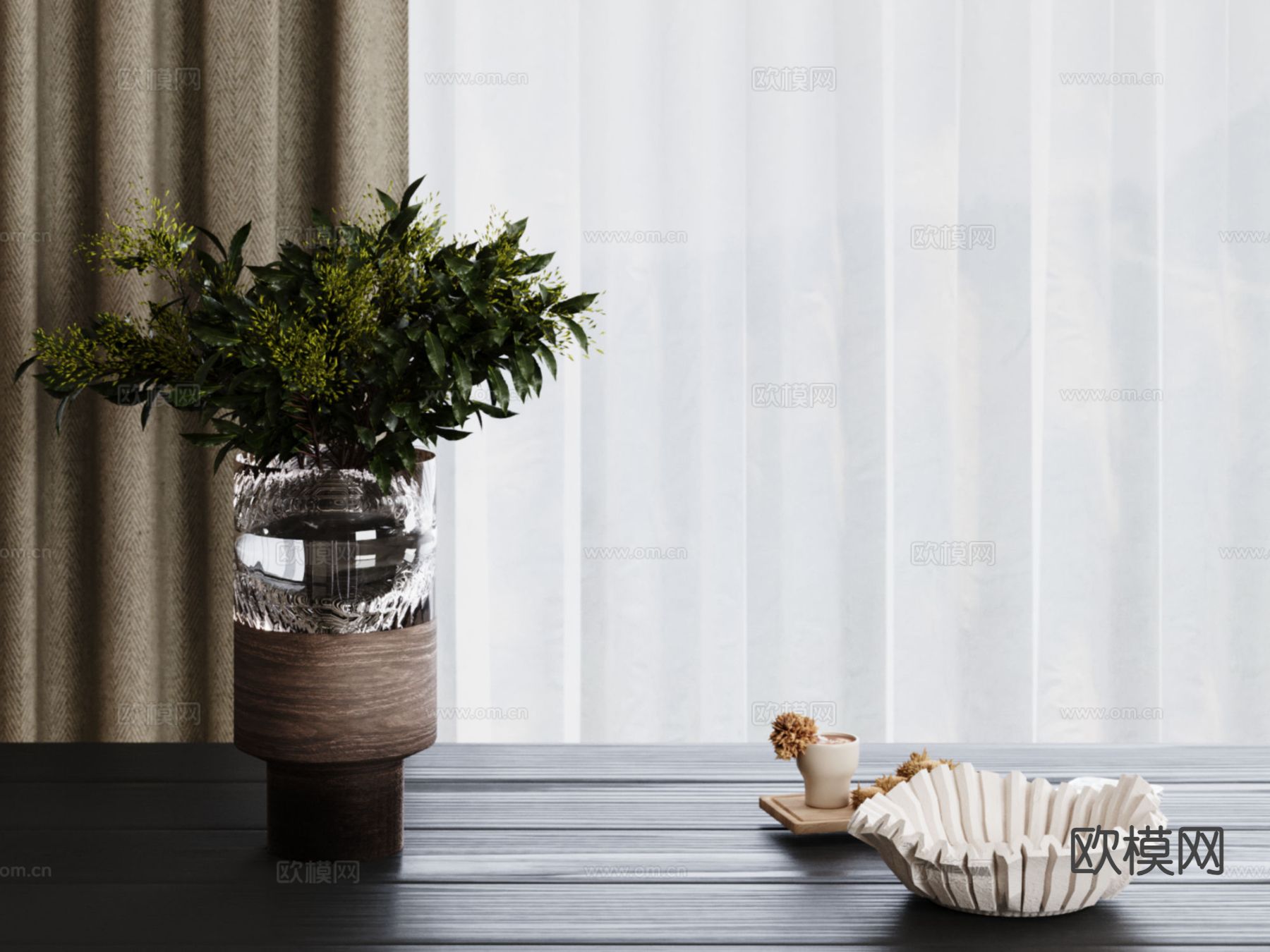 水生植物 水培绿植3d模型下载