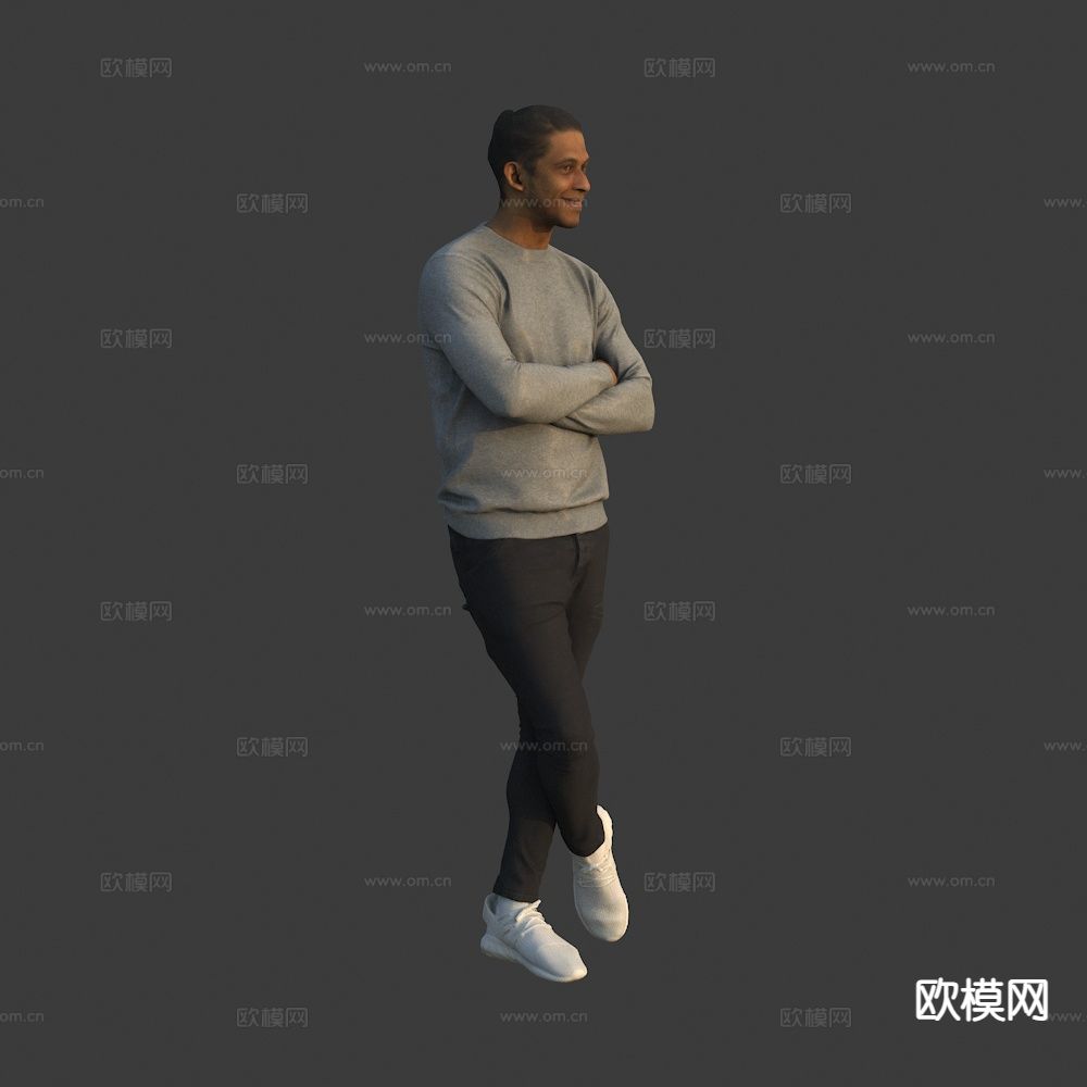 外国男人 休闲人物3d模型下载