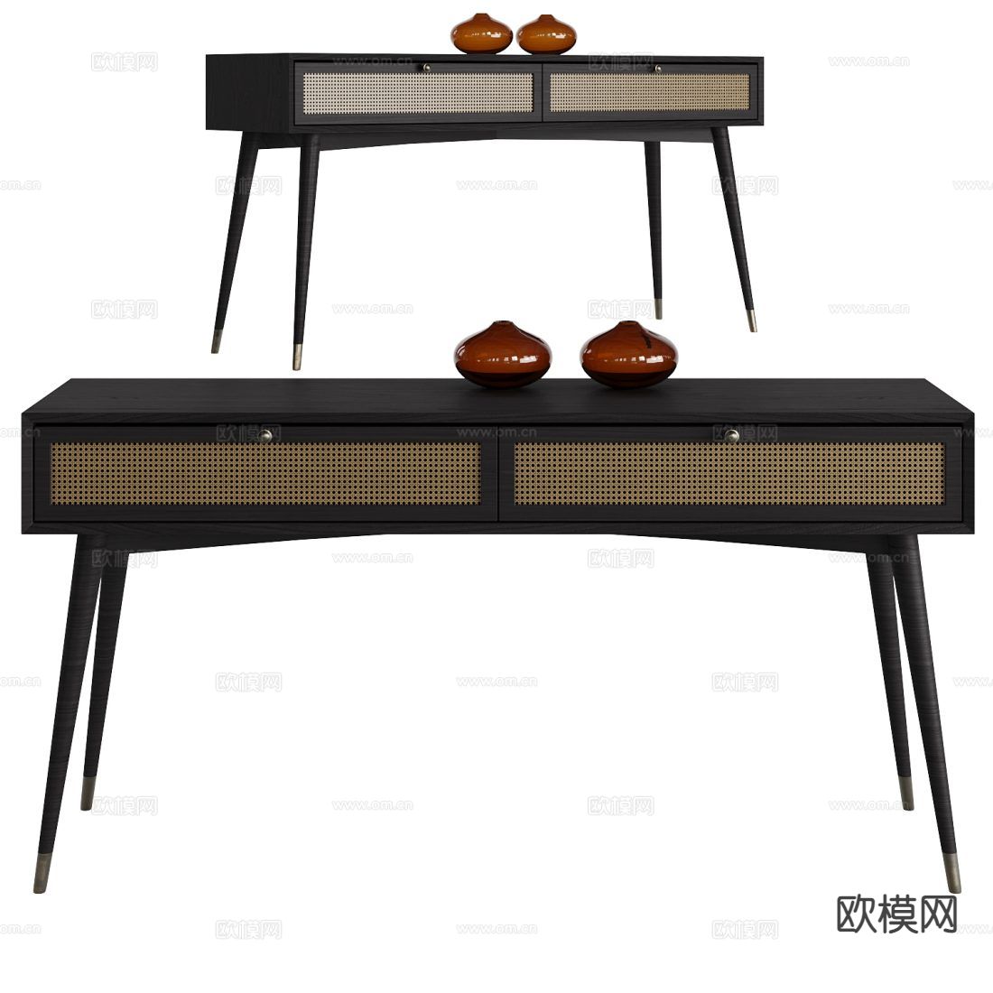 侘寂端景台 条案3d模型下载