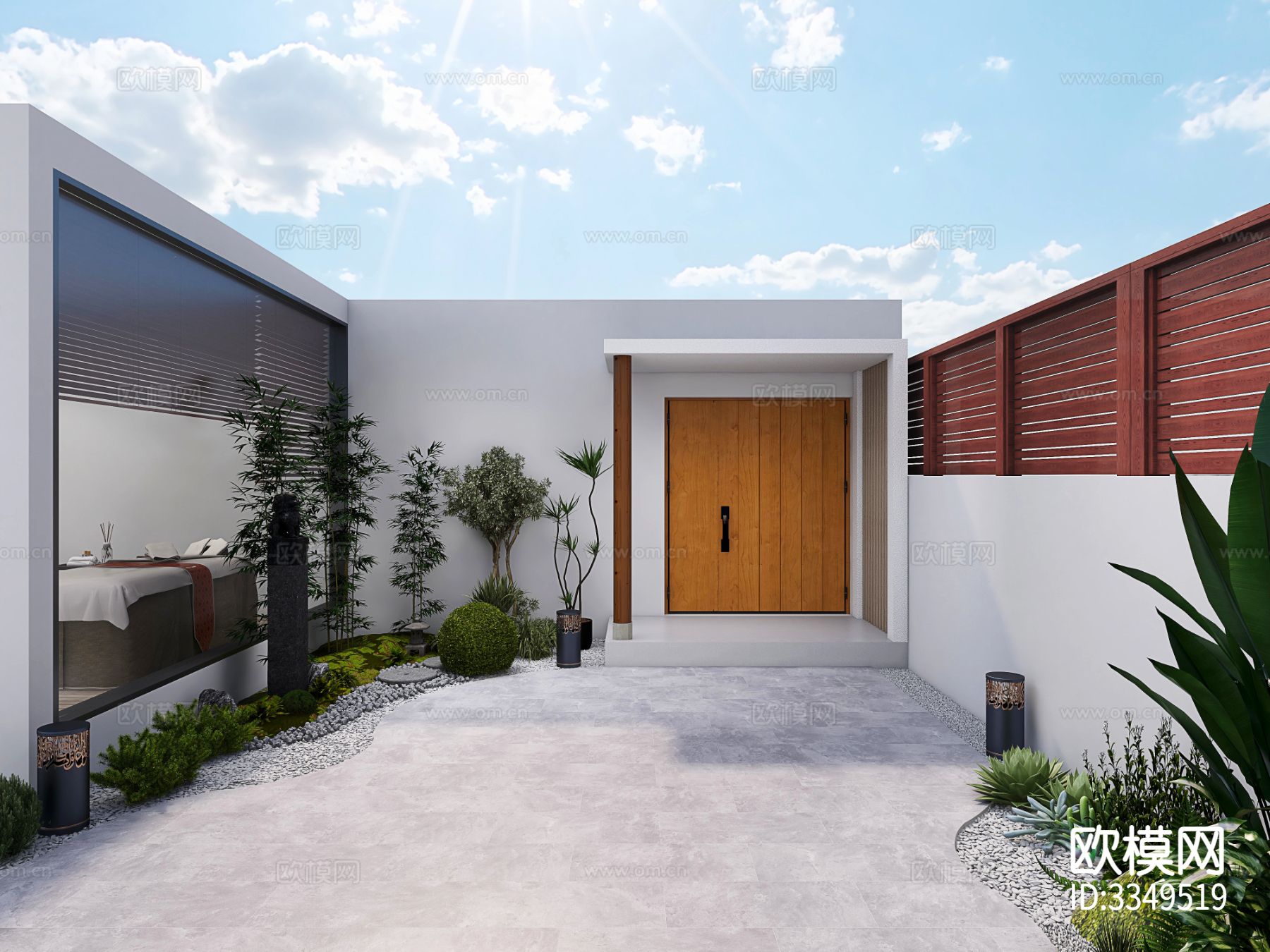 屋顶花园效果图下载（渲染图1）