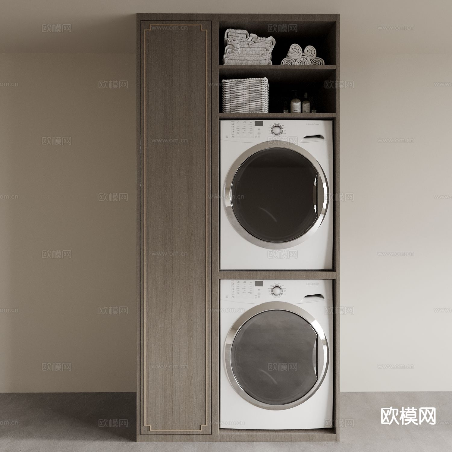 洗衣机柜 阳台柜3d模型下载