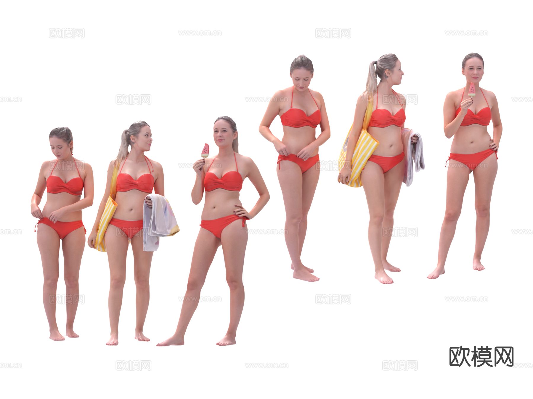 人物 女性角色su模型下载（渲染图2）