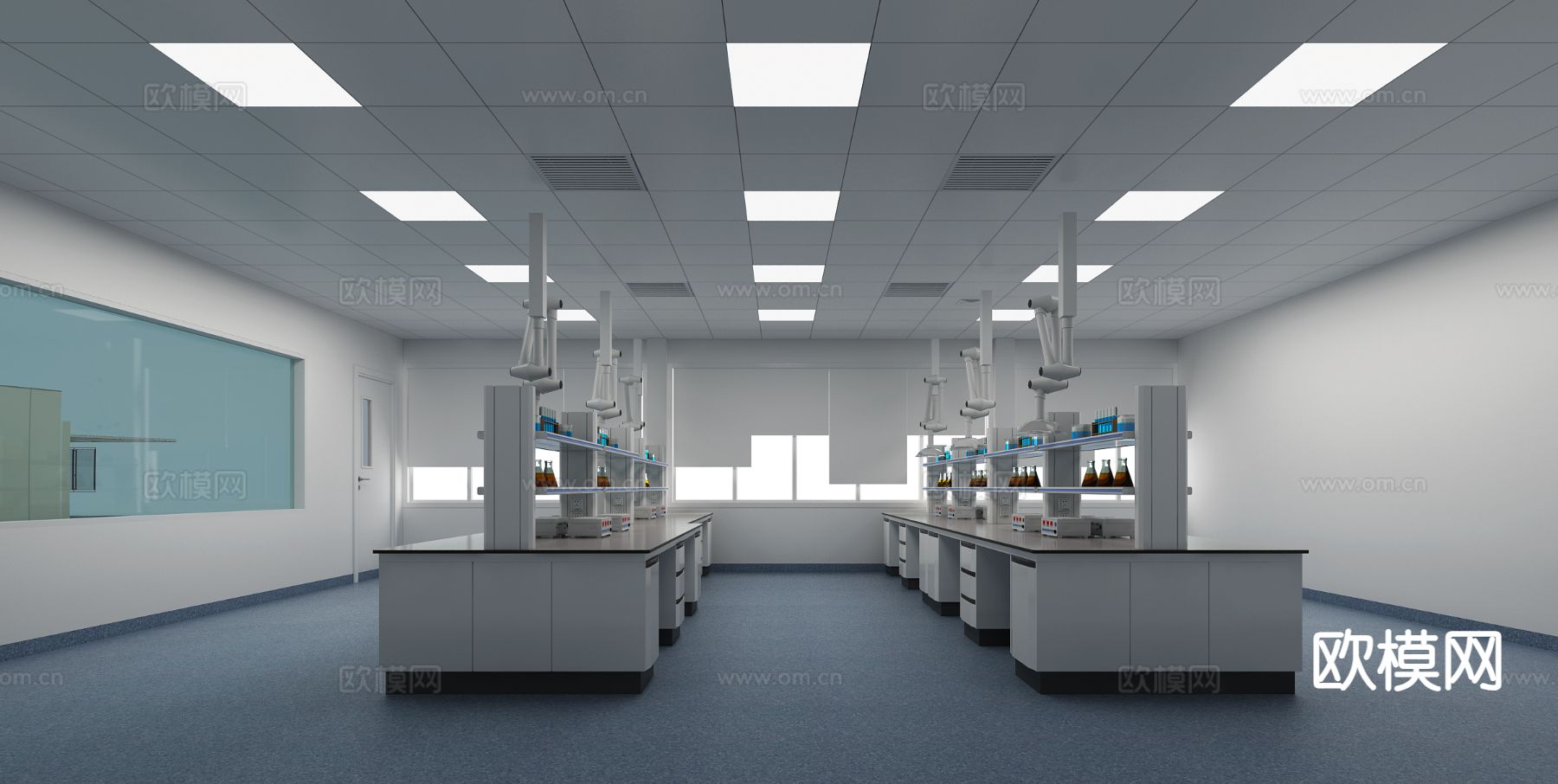 现代实验室3d模型下载