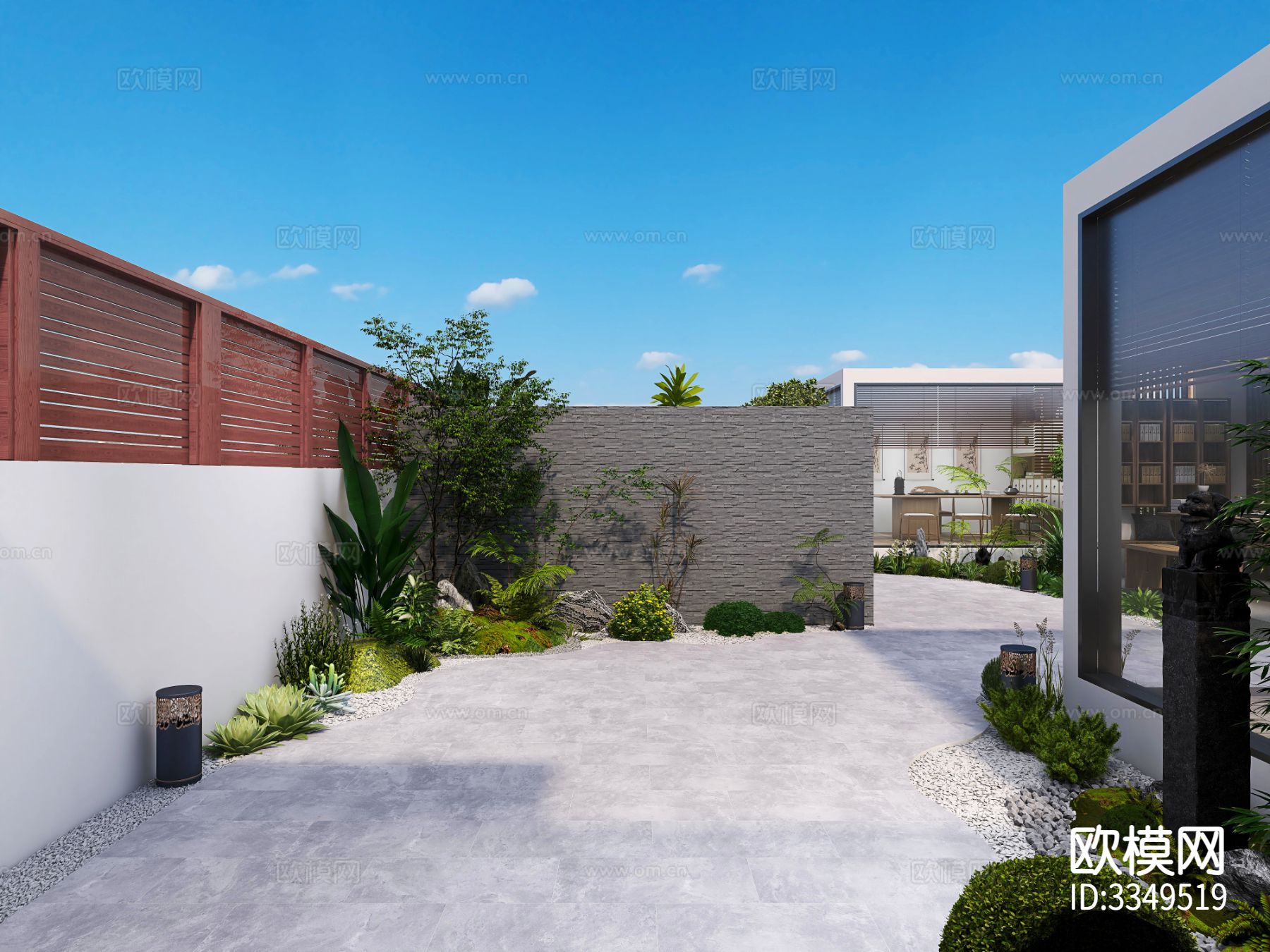 屋顶花园效果图下载（渲染图3）