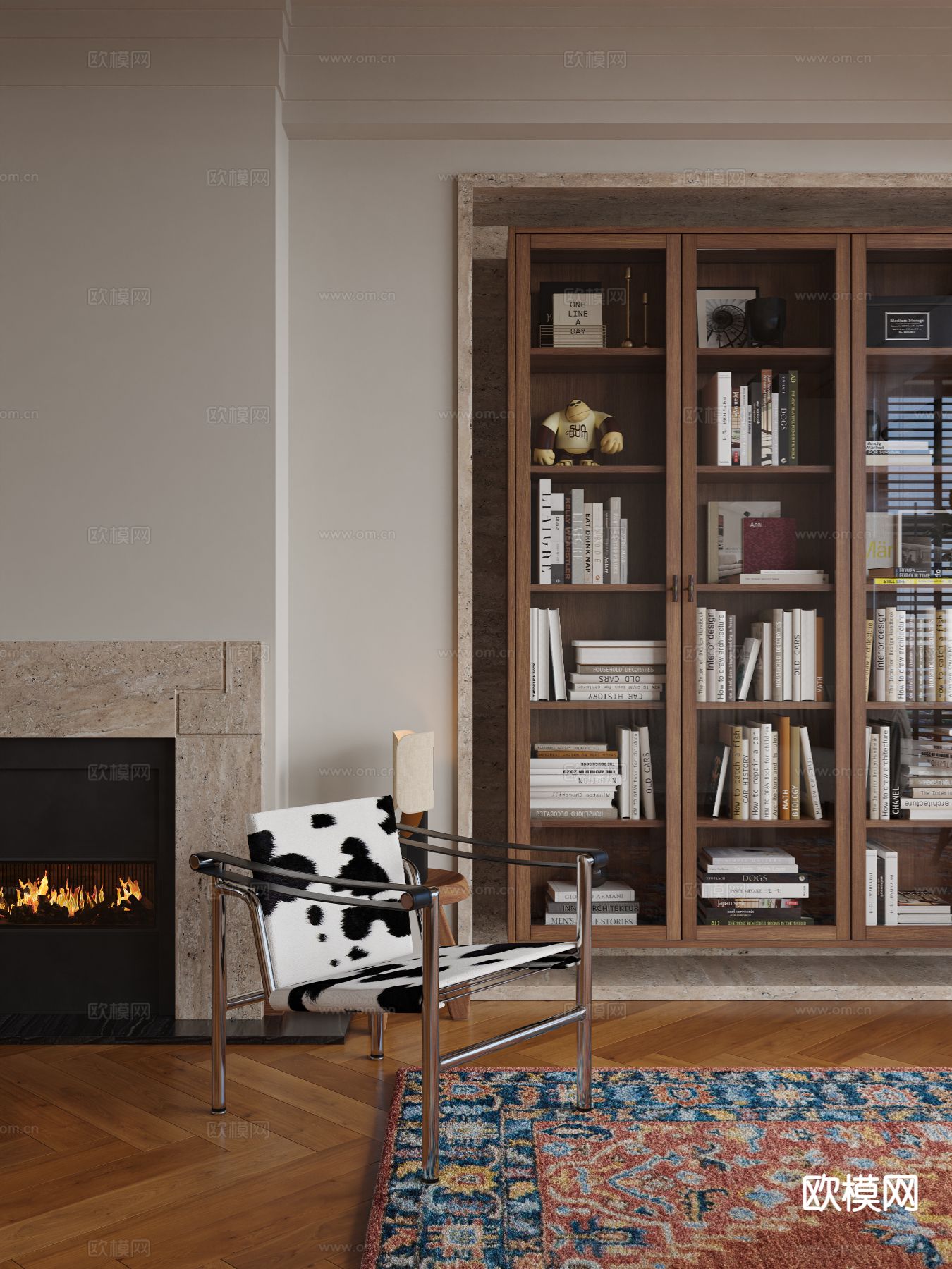 北欧客厅3d模型下载（渲染图2）