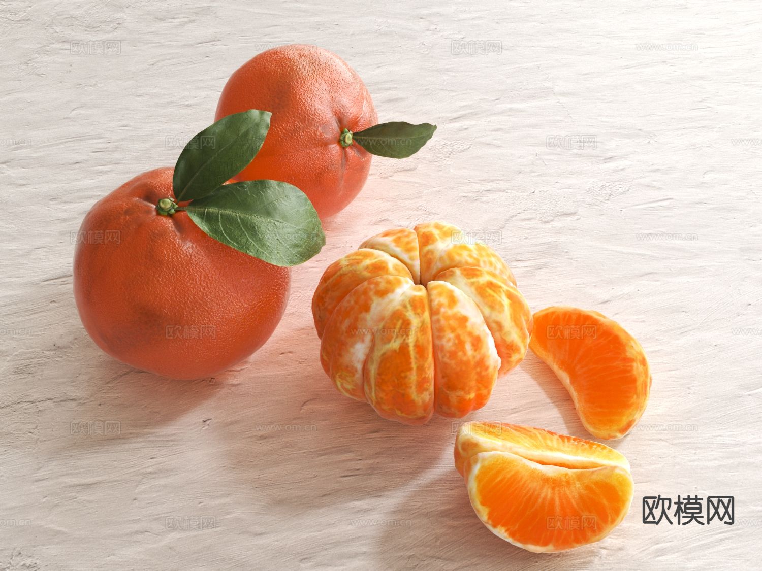水果桔子 橘子3d模型下载