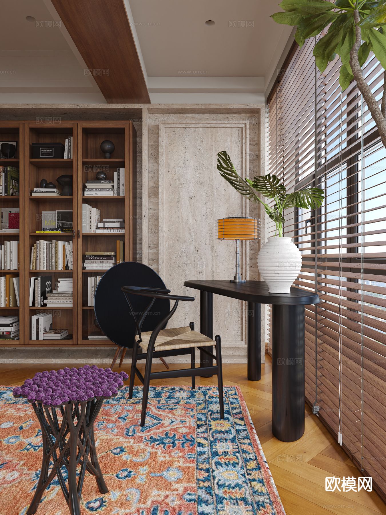 北欧客厅3d模型下载（渲染图4）