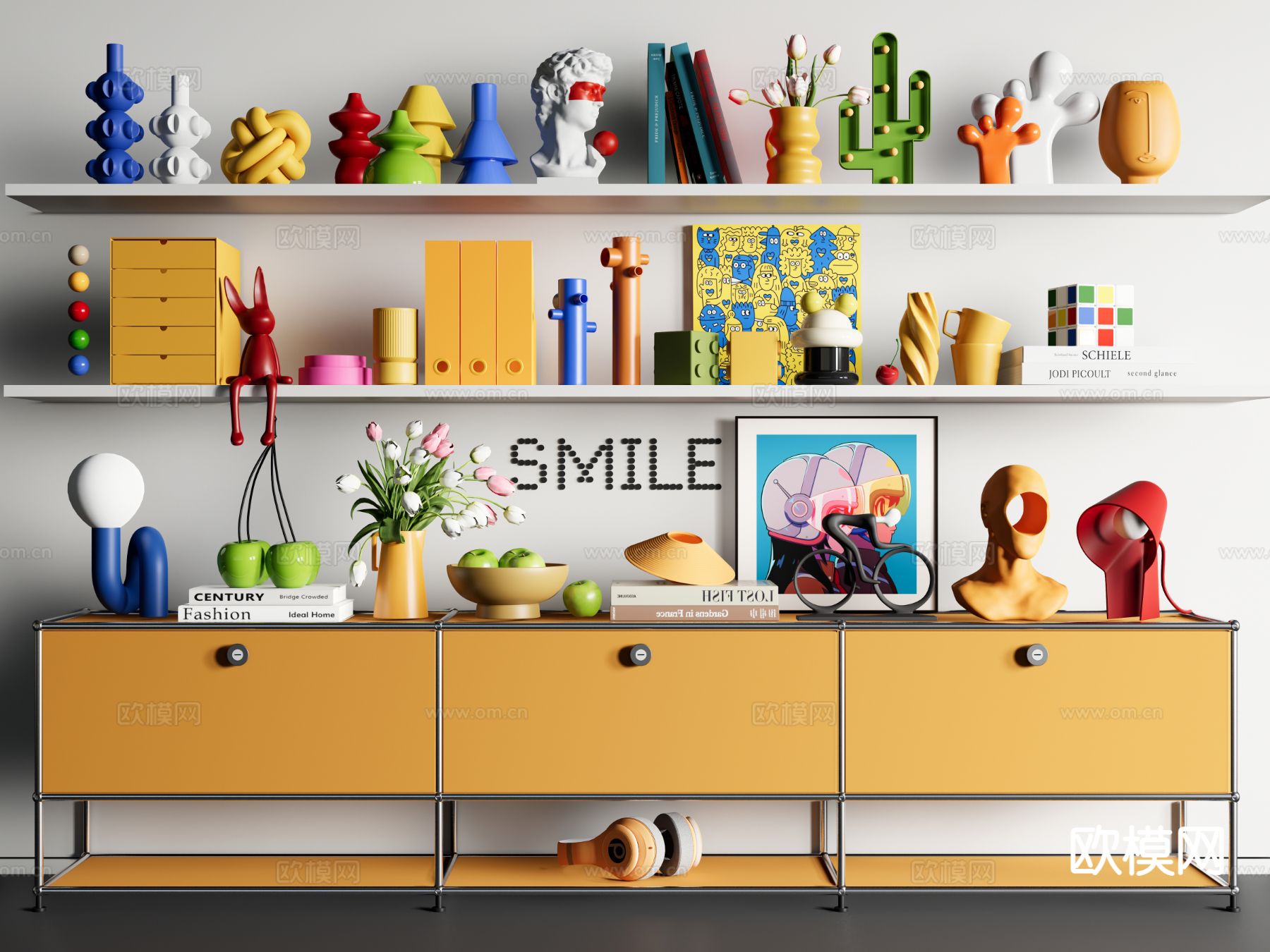 多巴胺摆件 饰品摆件 雕塑摆件3d模型下载