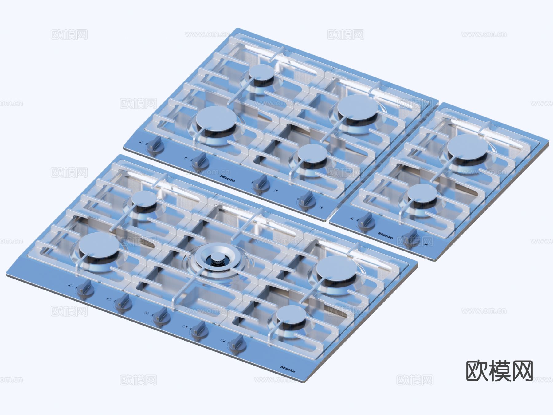 现代厨具 煤气灶 电池炉3d模型