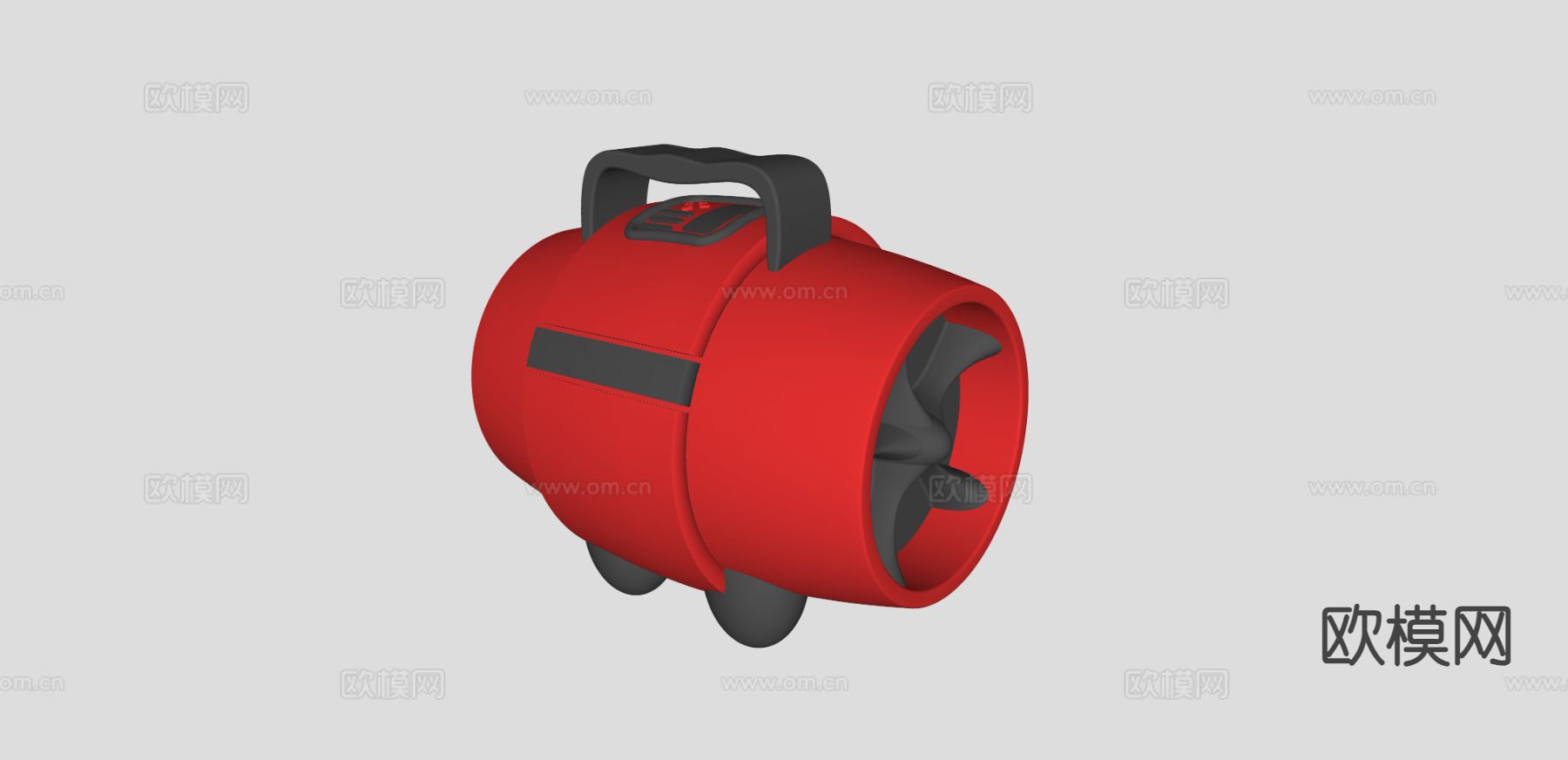 工业取暖器su模型下载（渲染图1）