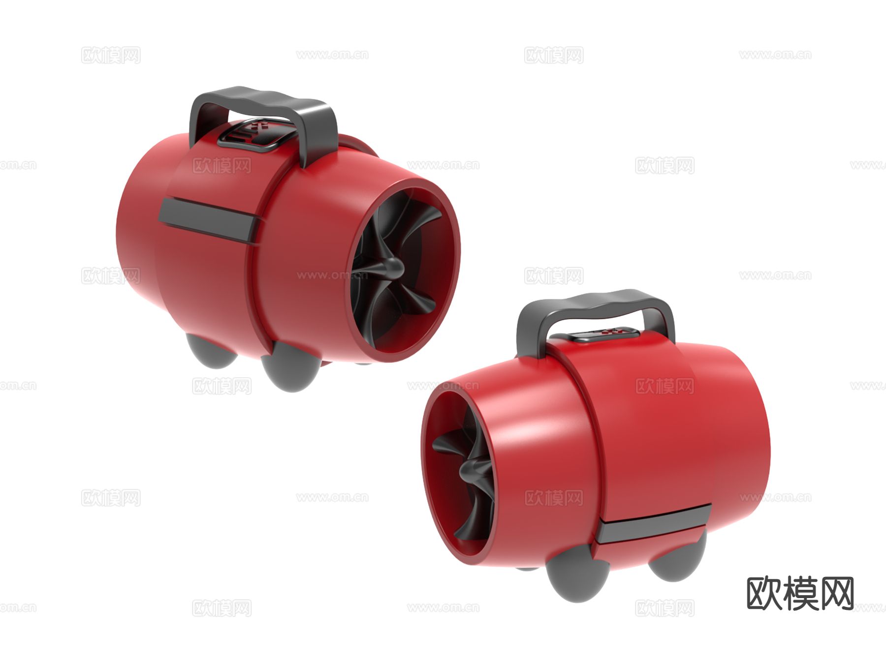 工业取暖器su模型下载（渲染图2）