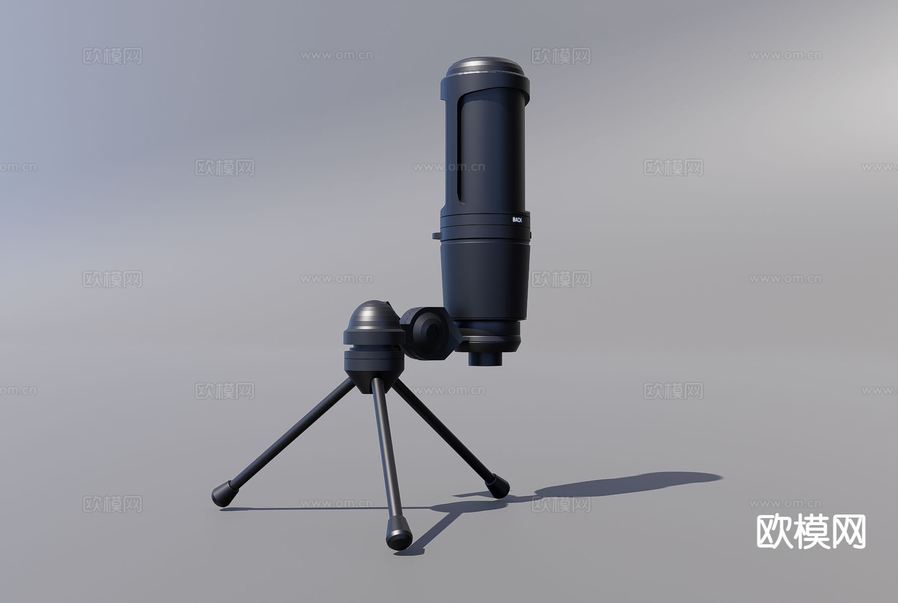 麦克风3d模型下载（渲染图2）