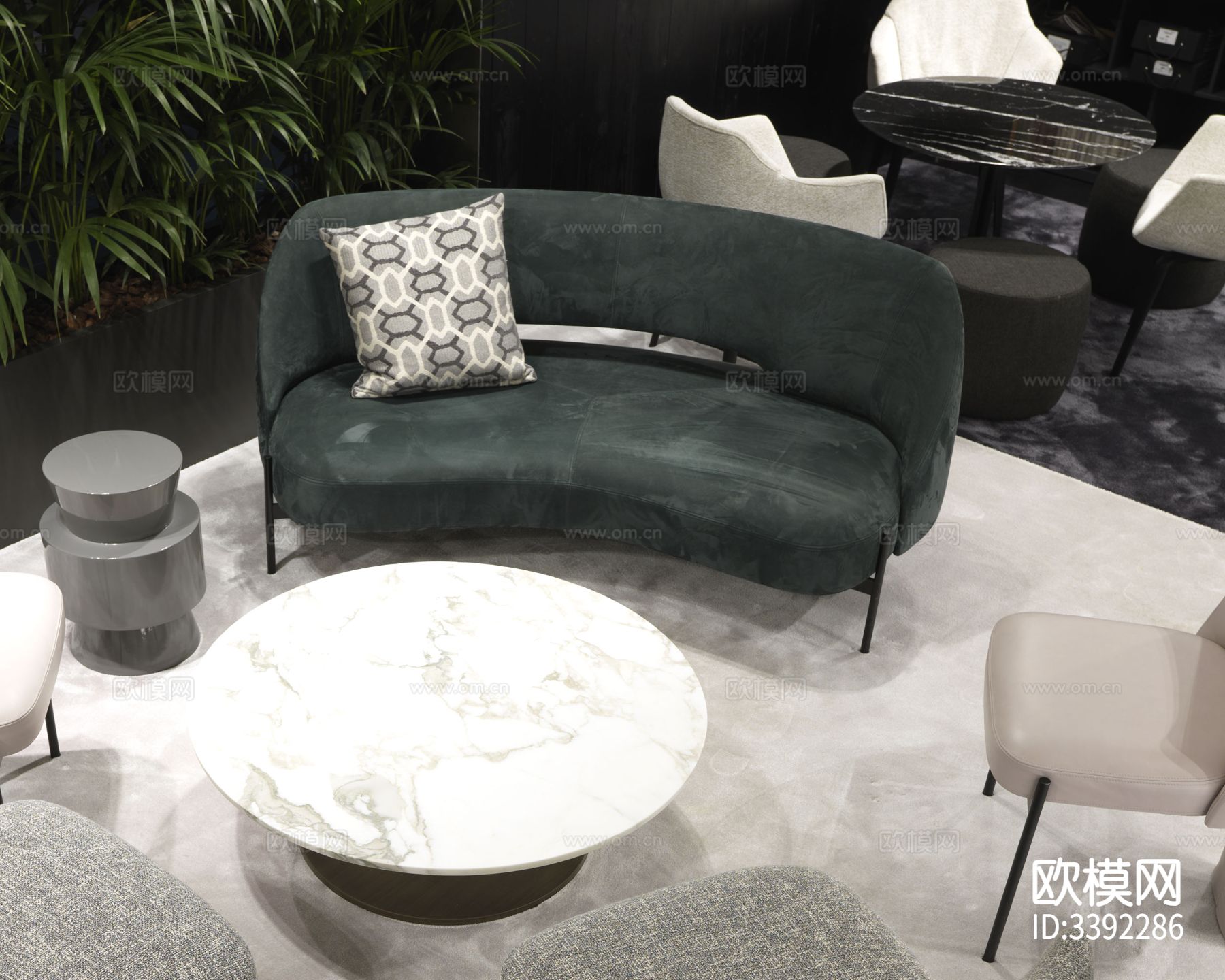 MISURA EMME 米舒拉艾美 现代沙发下载（渲染图6）